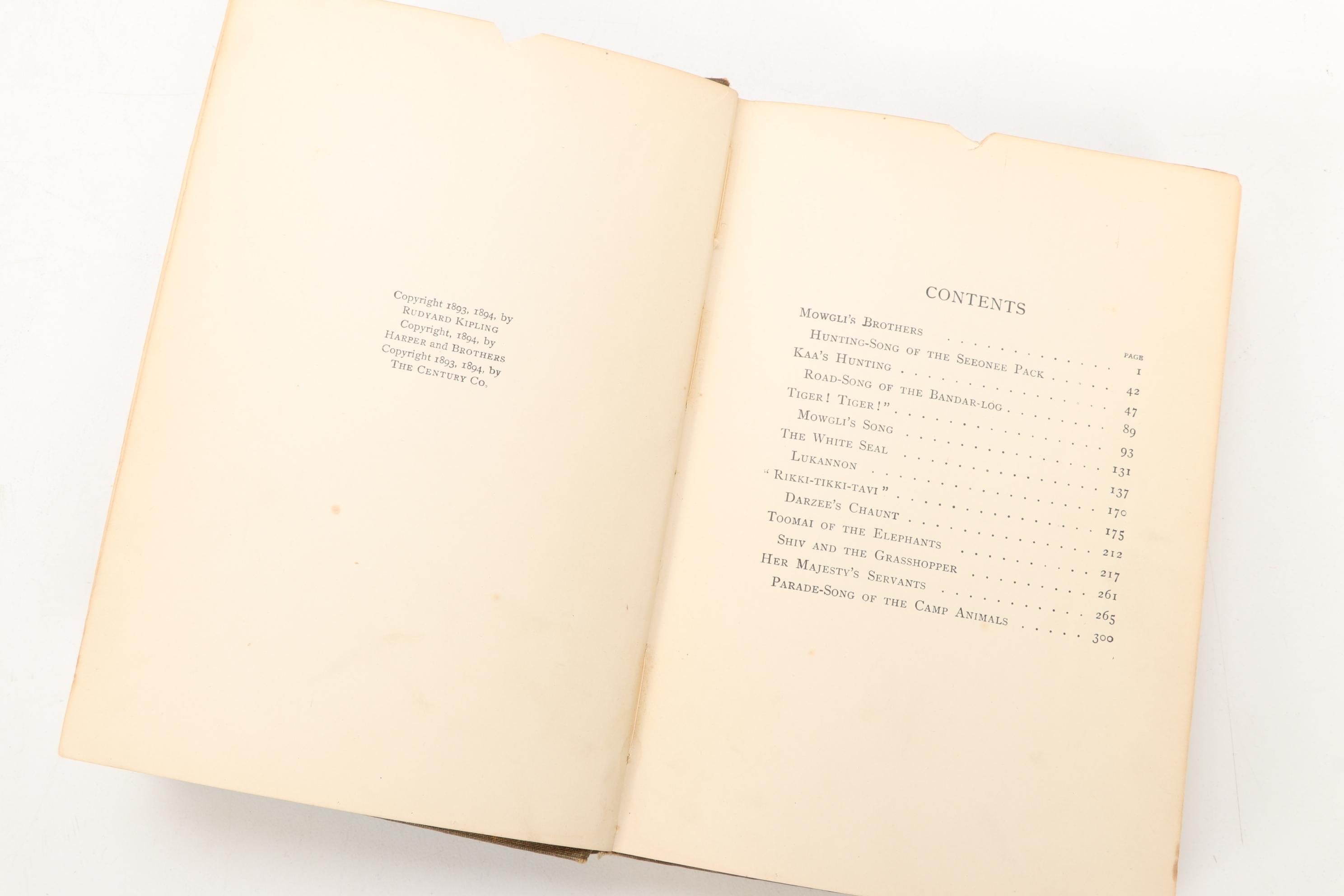 "The Jungle Book," "Kim," and More by Rudyard Kipling, Early 20th Century