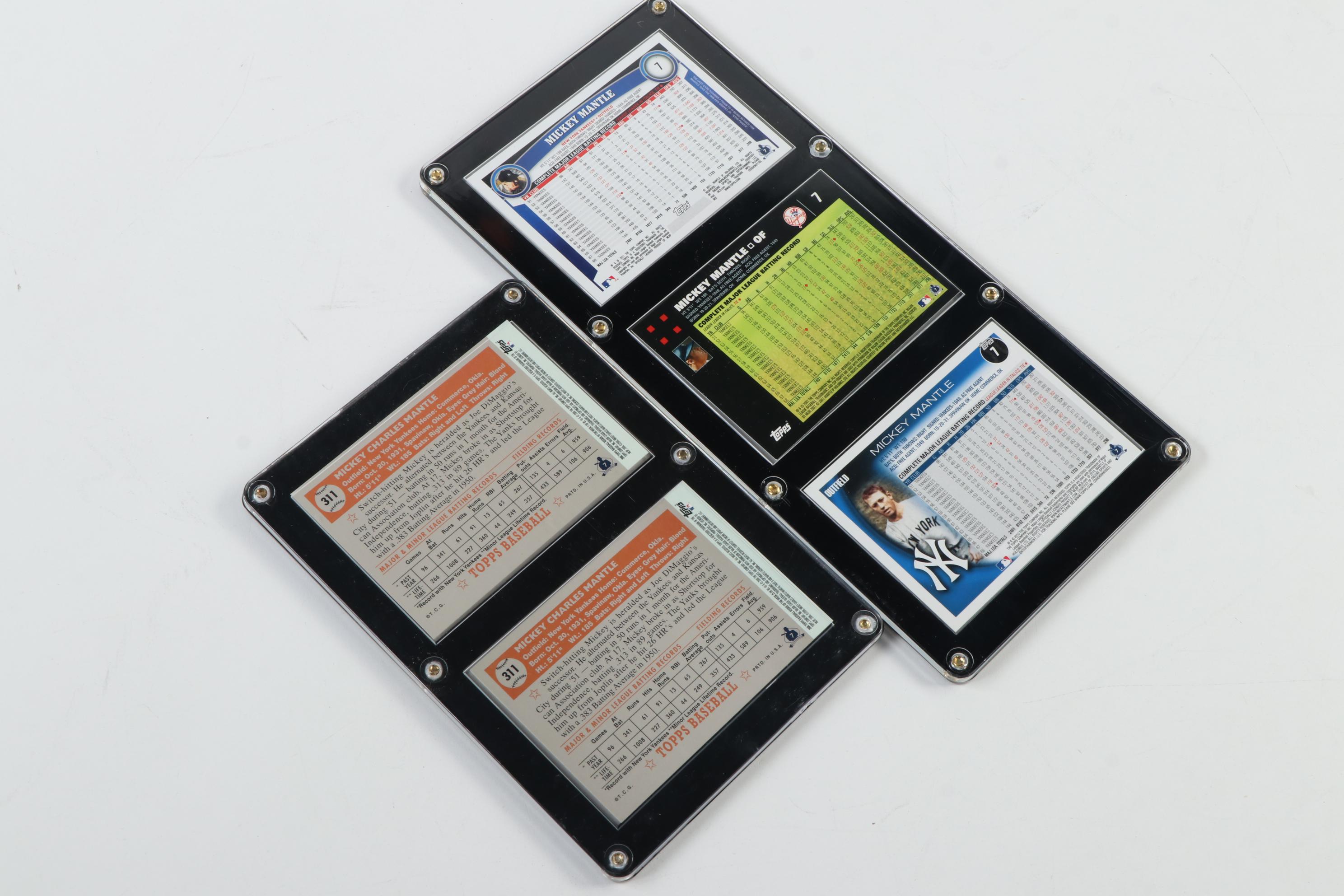 Mickey Mantle Memorabilia Collection Including Card Reprints and Photographs