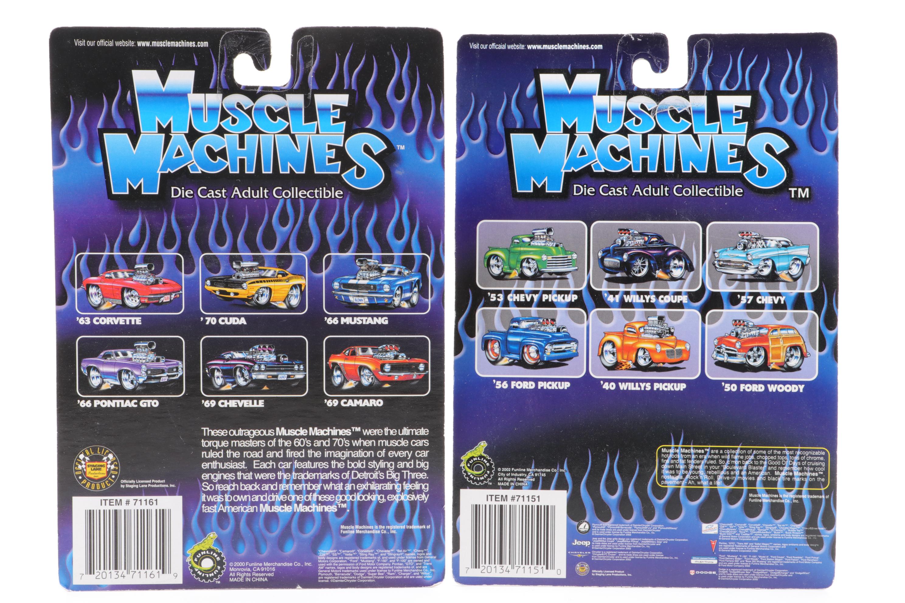 Diecast Muscle Machines Collectible Cars with Other Diecast Models