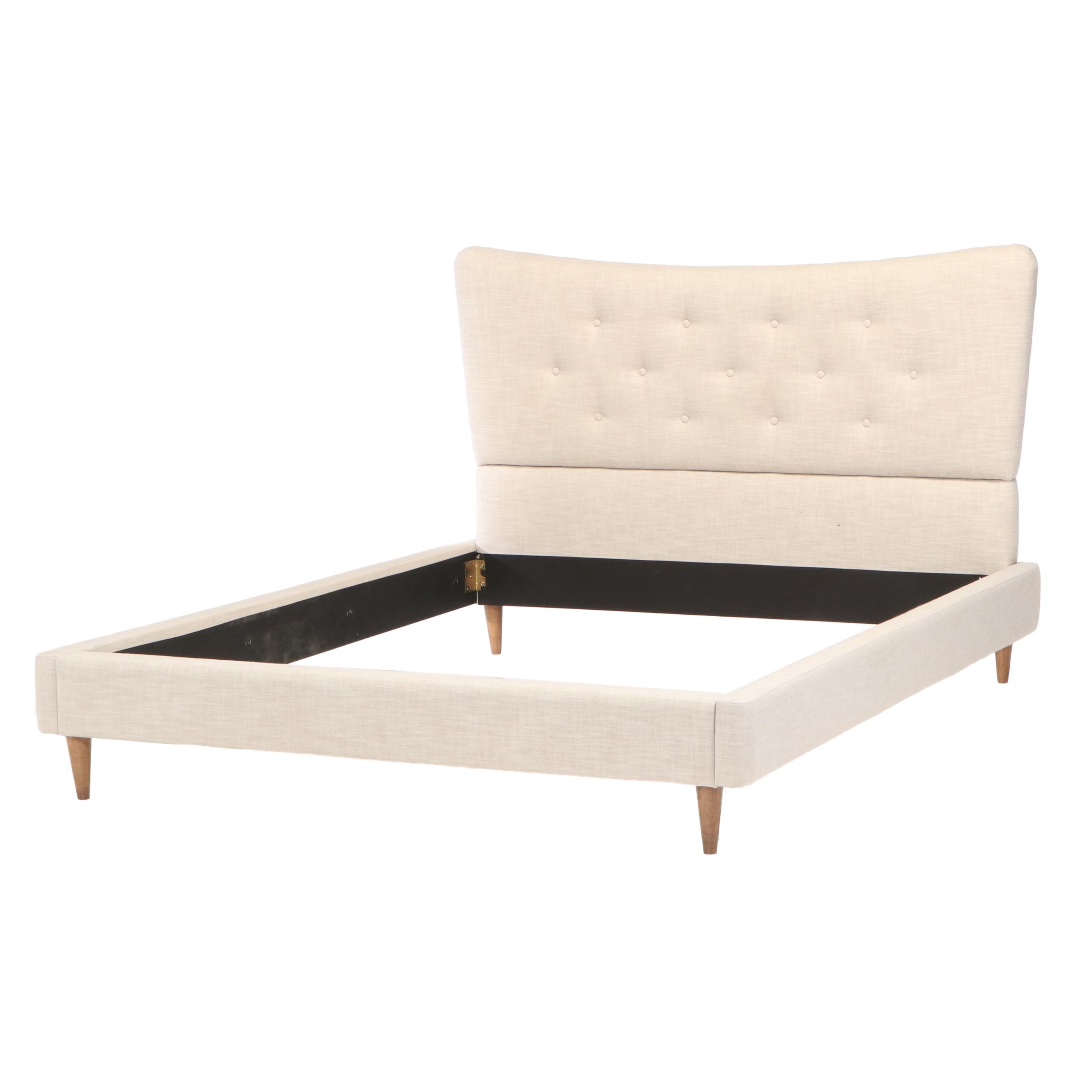 Contemporary Upholstered Queen Sized Bed Frame