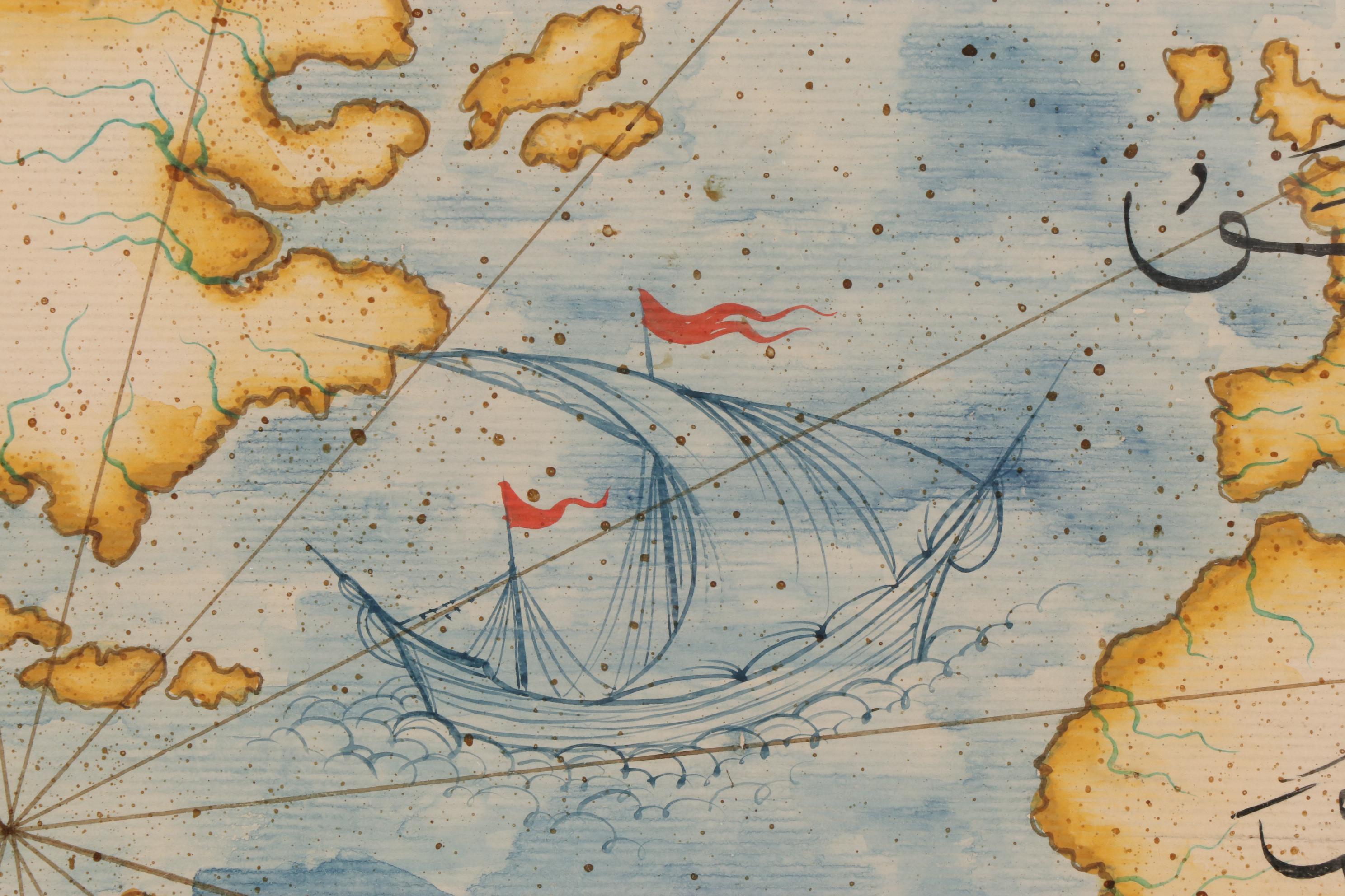 Painting of the Ottoman Empire with Portrait of Sultan Mehmed II