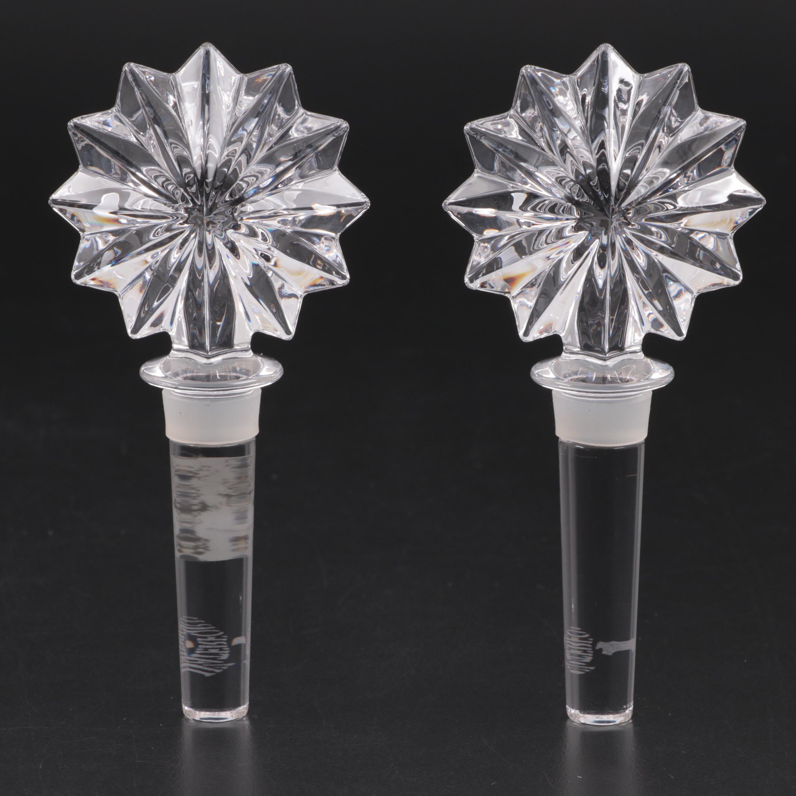 Waterford Crystal "Star of Erin" Bottle Stoppers, Contemporary