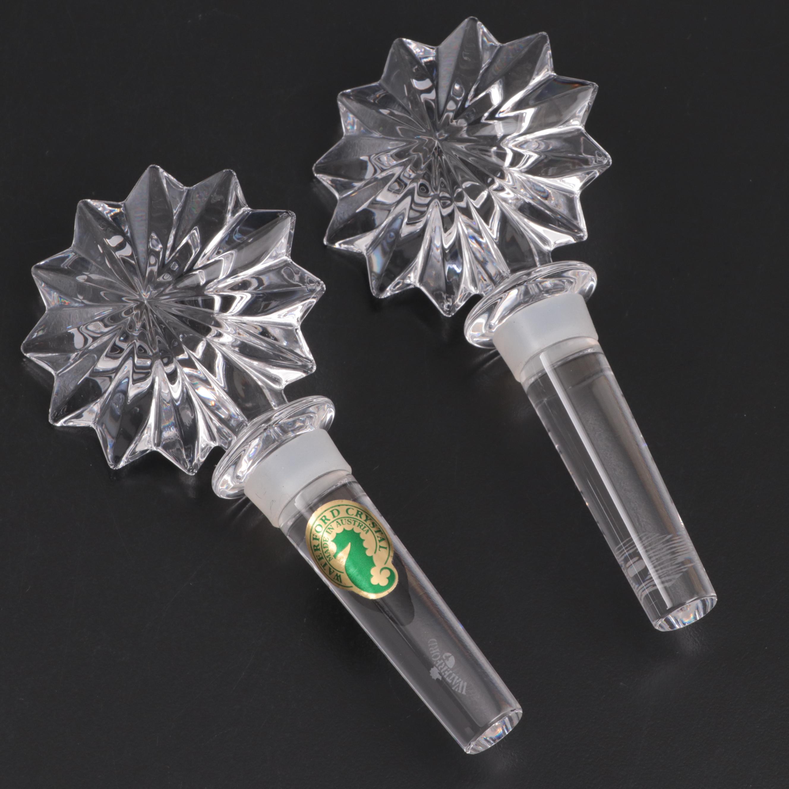 Waterford Crystal "Star of Erin" Bottle Stoppers, Contemporary