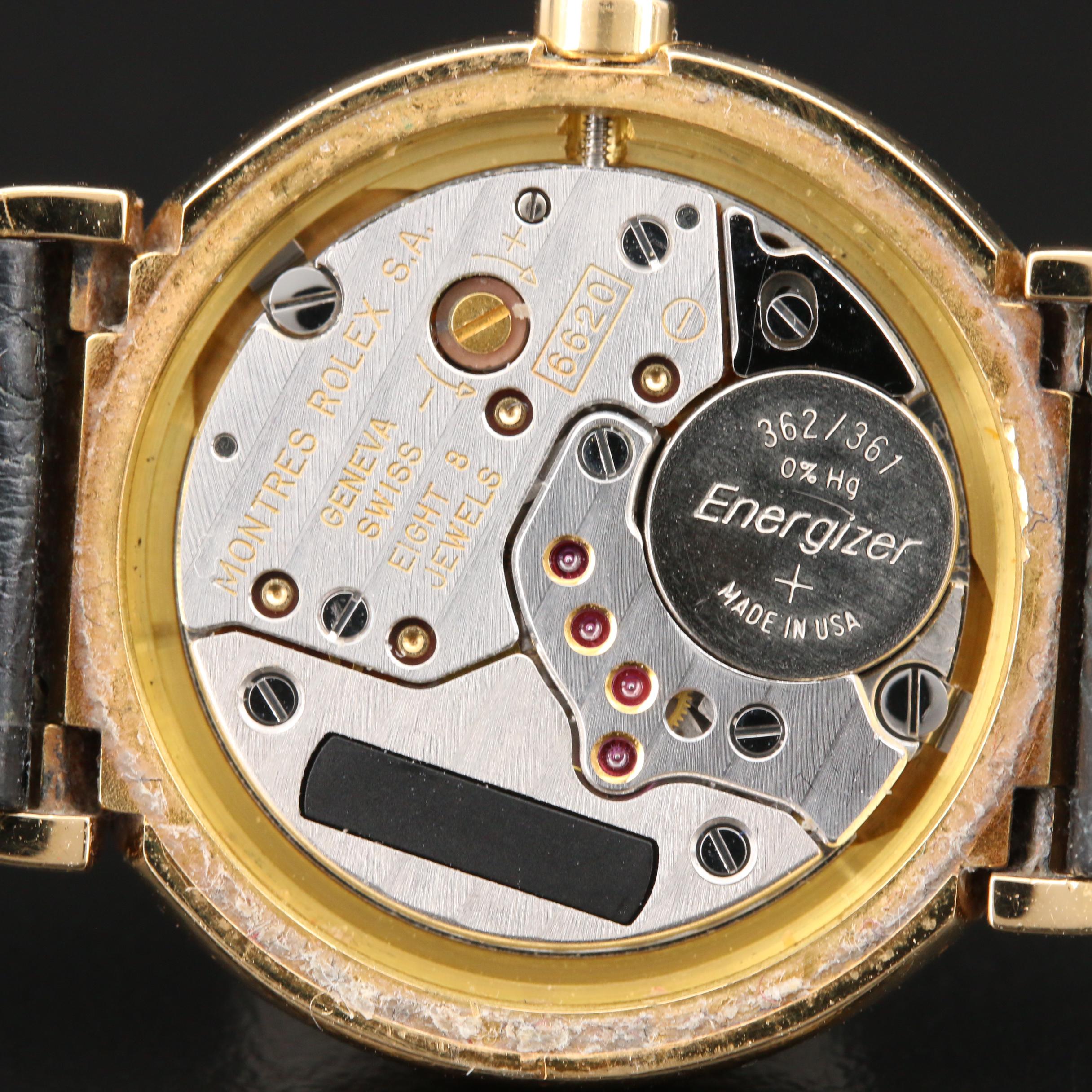 Circa 1993 Rolex "Cellini" 18K Yellow Gold Quartz Watch