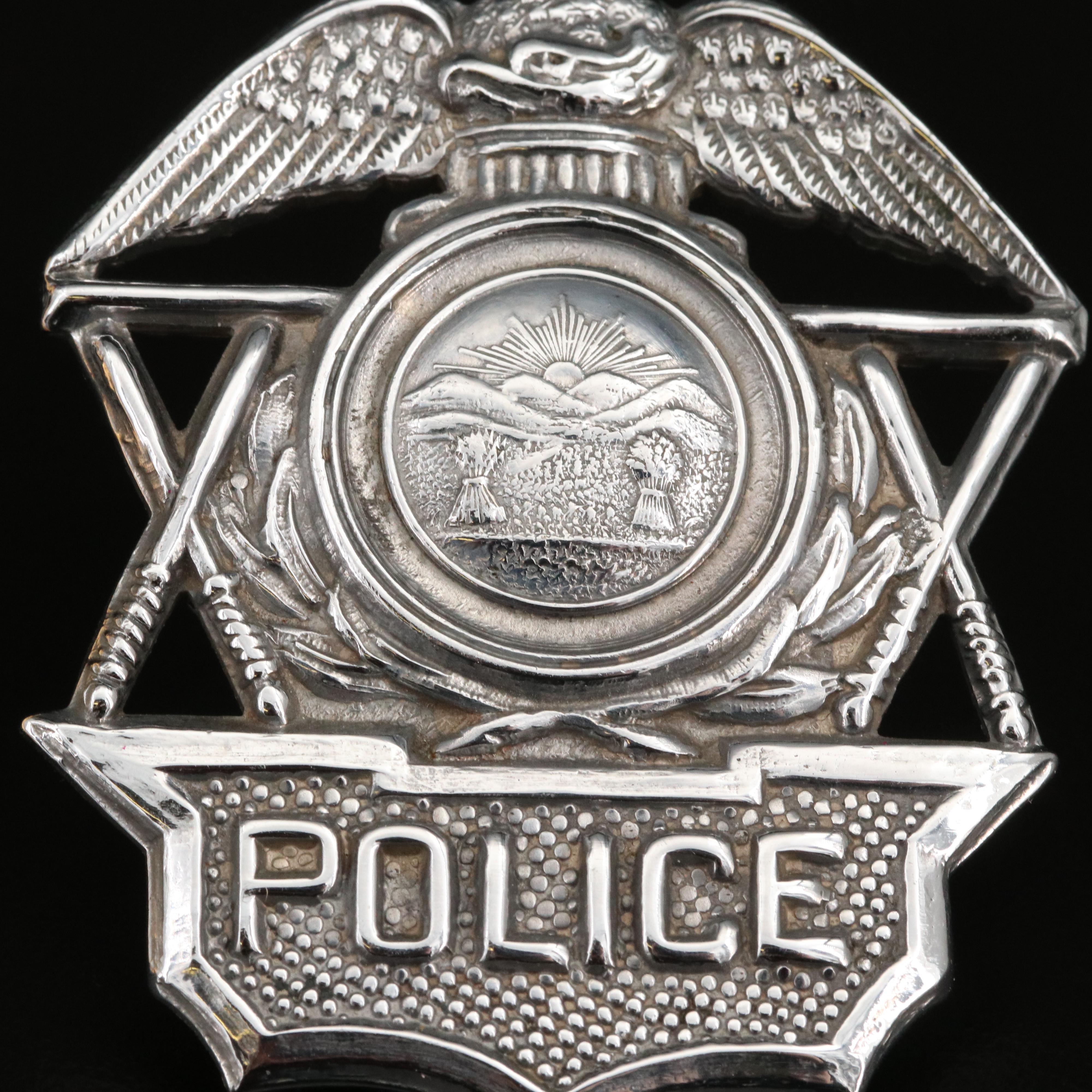 Enamel Pinkerton Security Badge and Police Badge