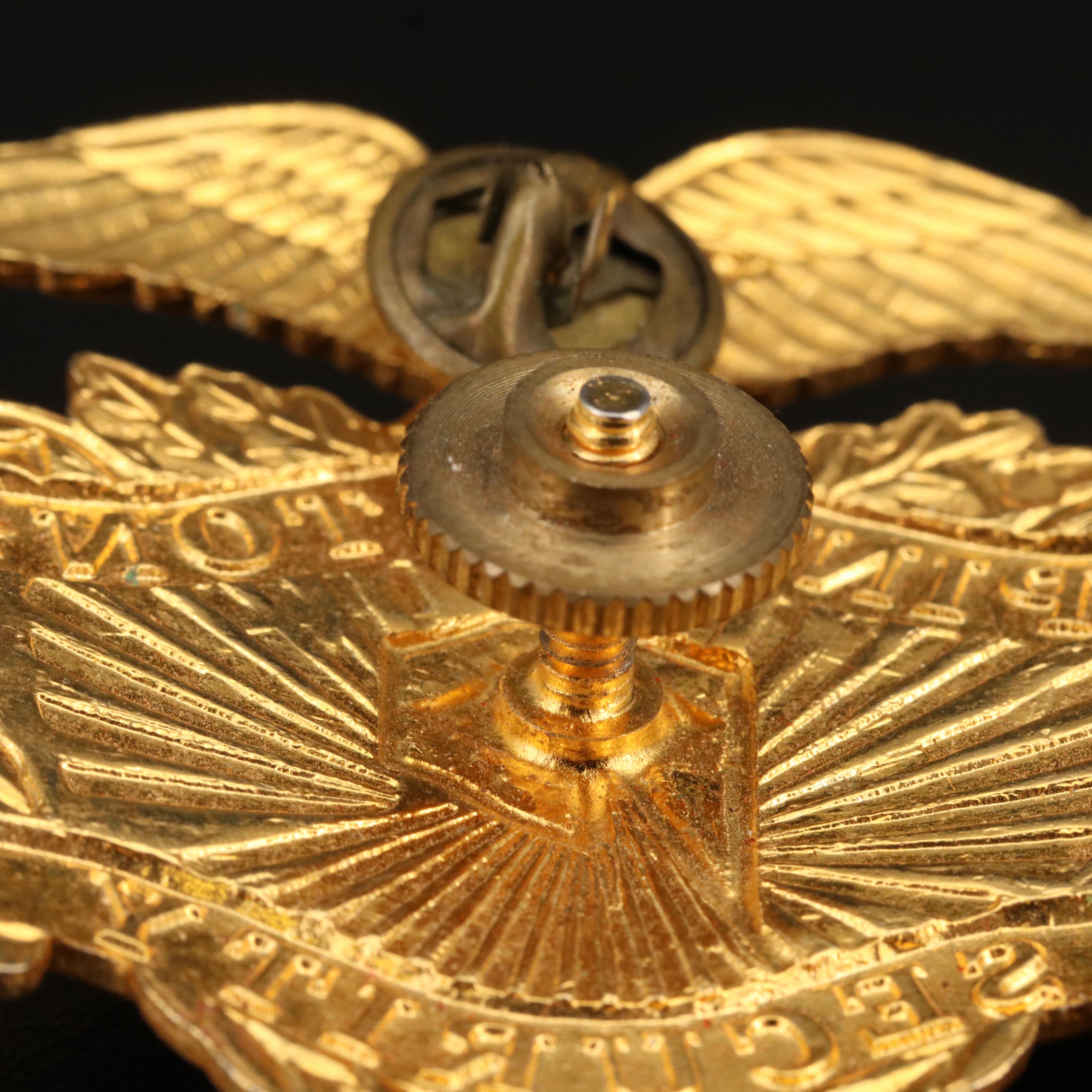 Enamel Pinkerton Security Badge and Police Badge