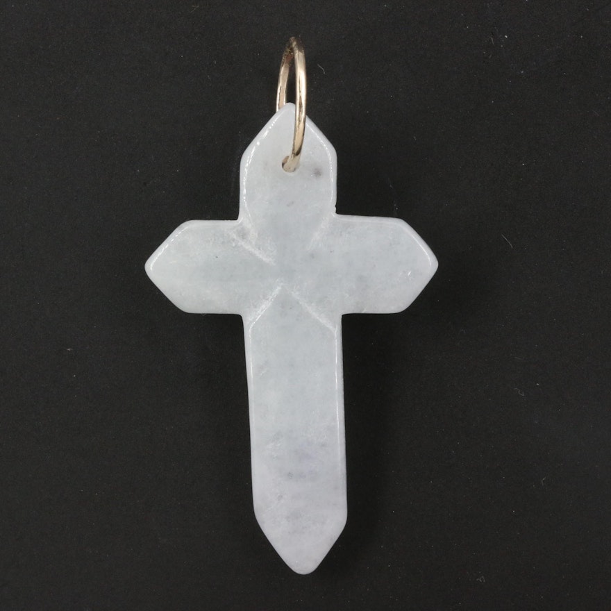 Jadeite Cross Pendant