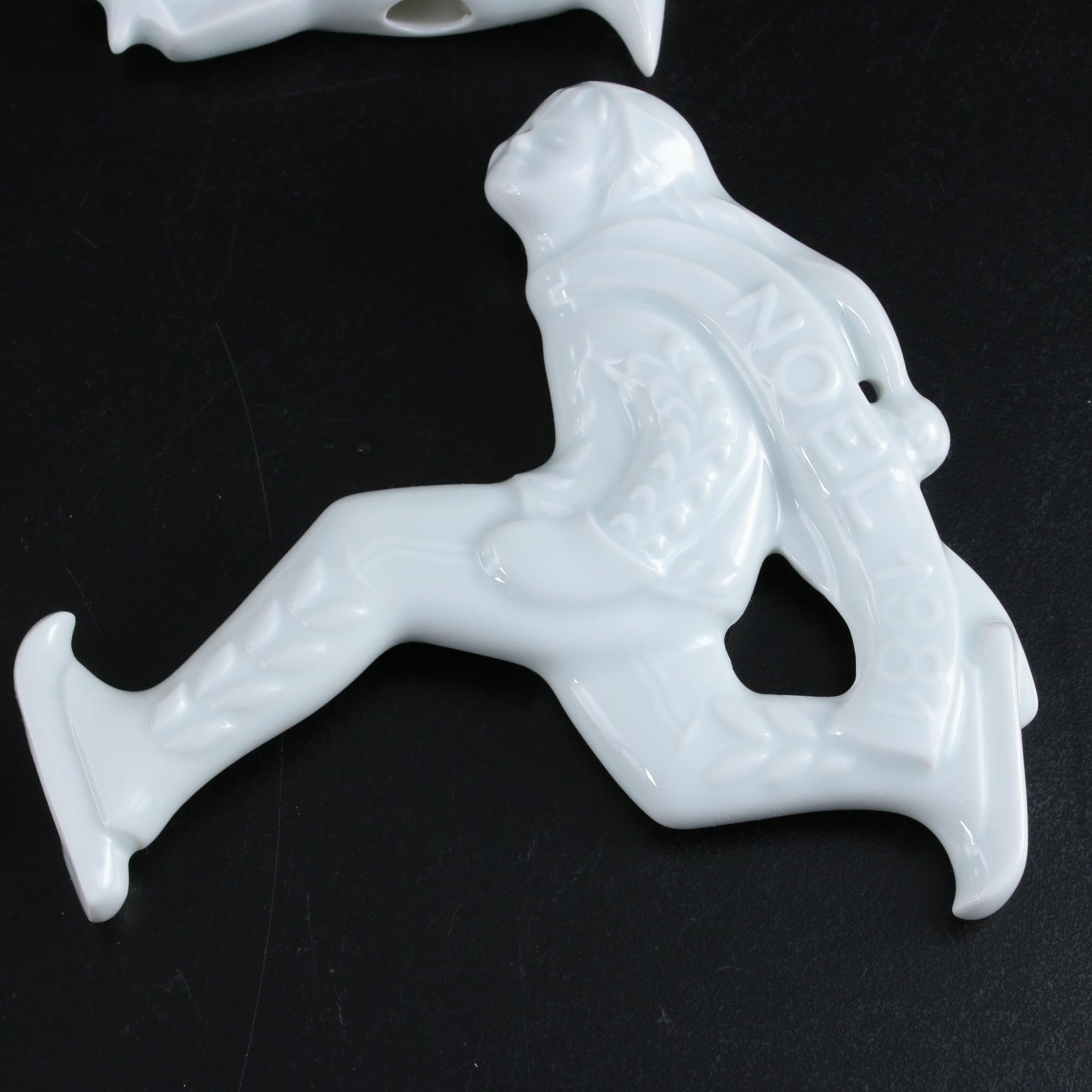 Haviland Limoges Porcelain Christmas Ornaments, 1970-1985