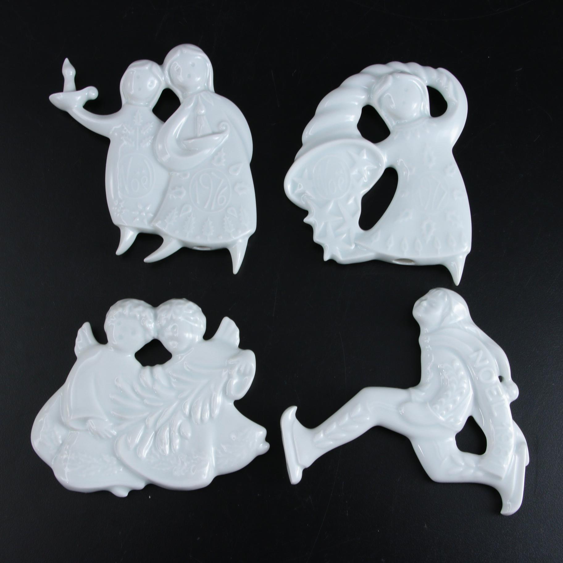 Haviland Limoges Porcelain Christmas Ornaments, 1970-1985