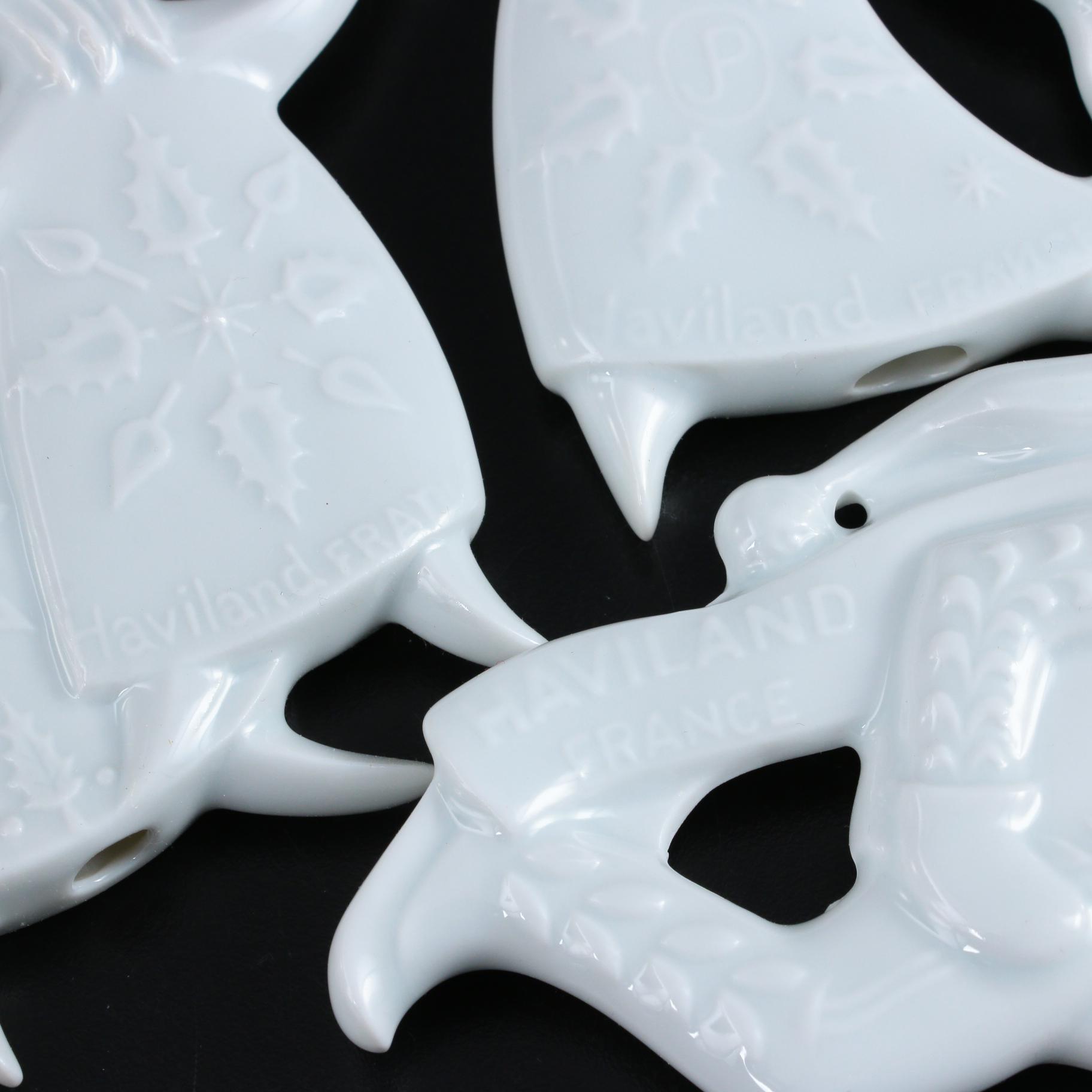 Haviland Limoges Porcelain Christmas Ornaments, 1970-1985