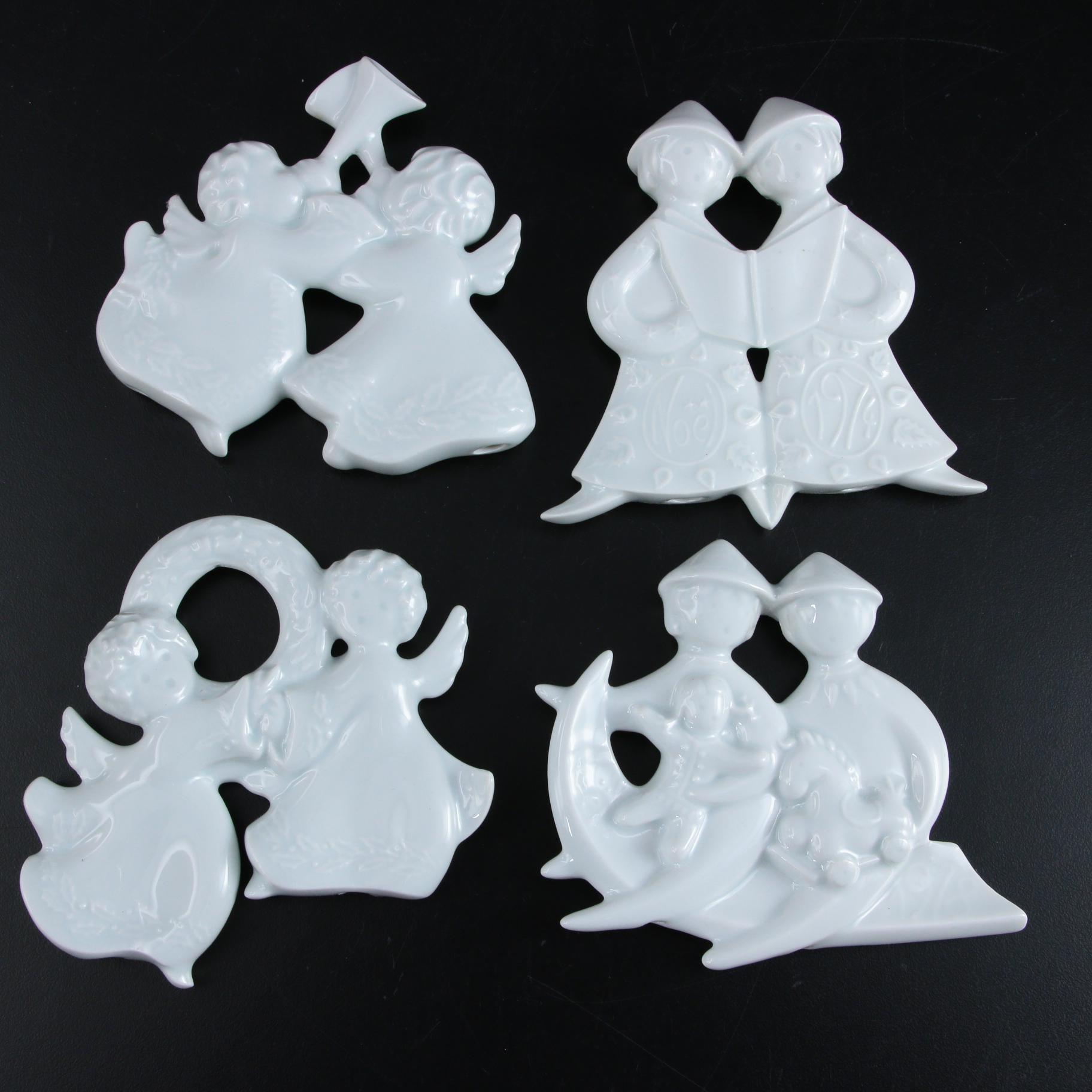 Haviland Limoges Porcelain Christmas Ornaments, 1970-1985