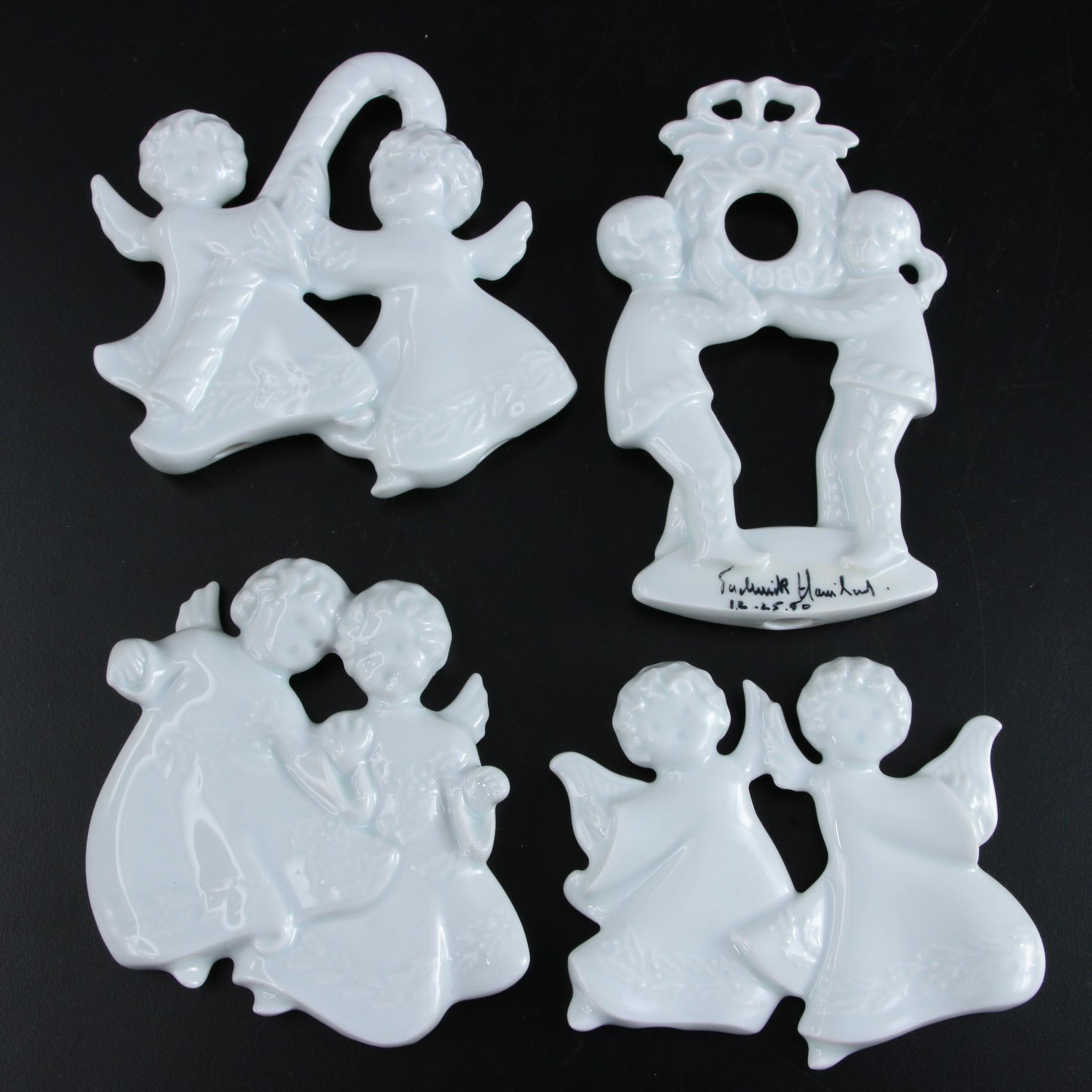 Haviland Limoges Porcelain Christmas Ornaments, 1970-1985