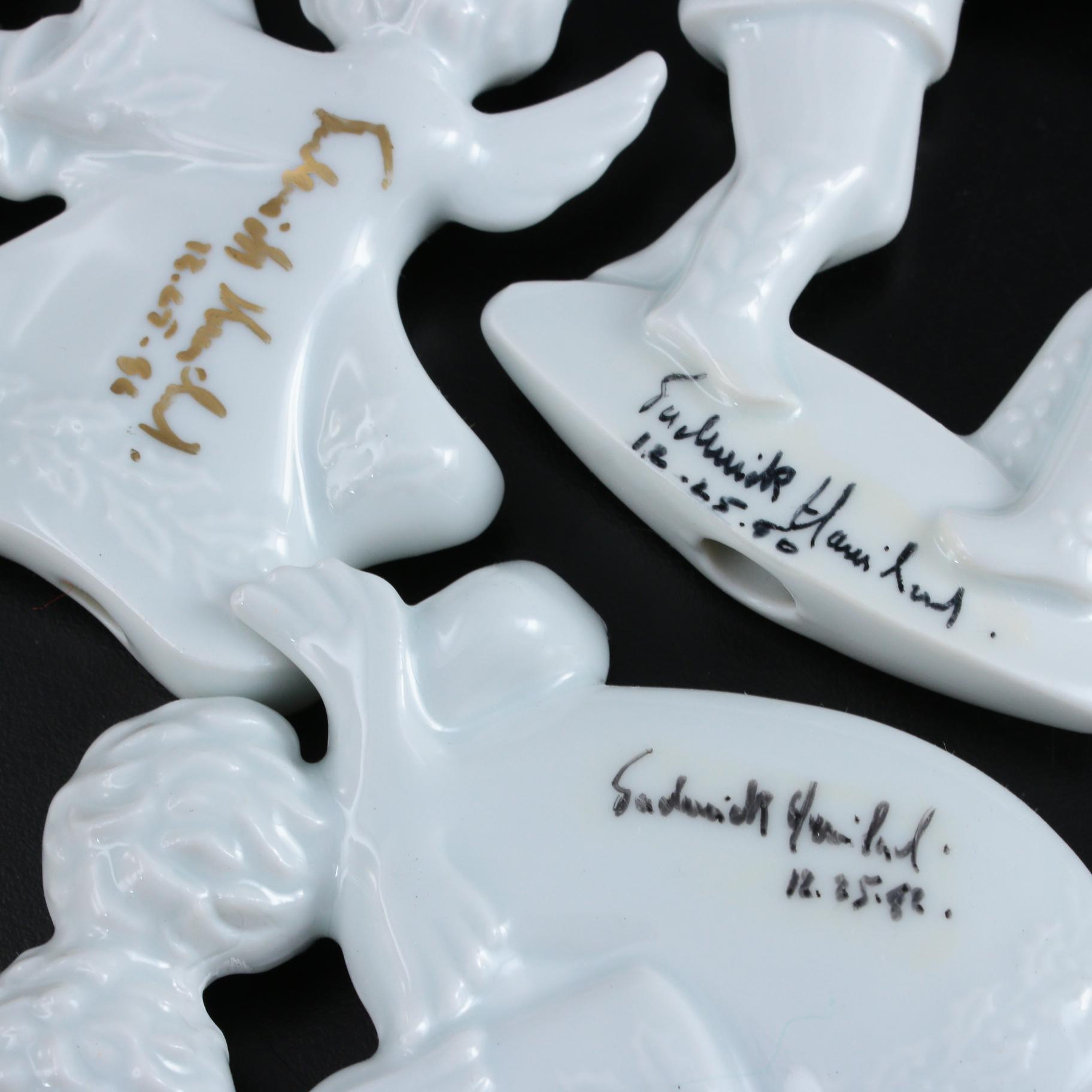 Haviland Limoges Porcelain Christmas Ornaments, 1970-1985