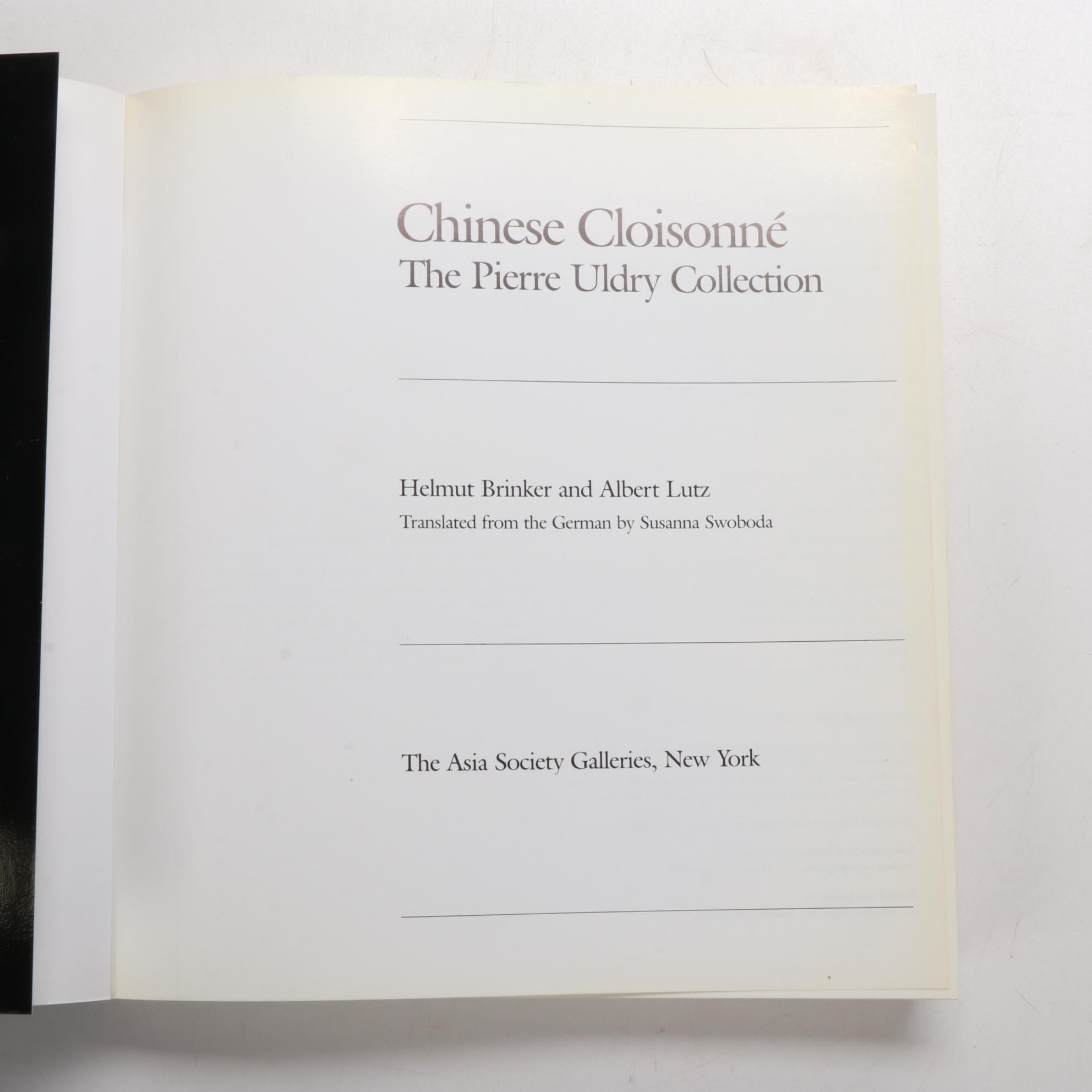 "Chinese and Japanese Cloisonné Enamels" and More East Asian Art History Books