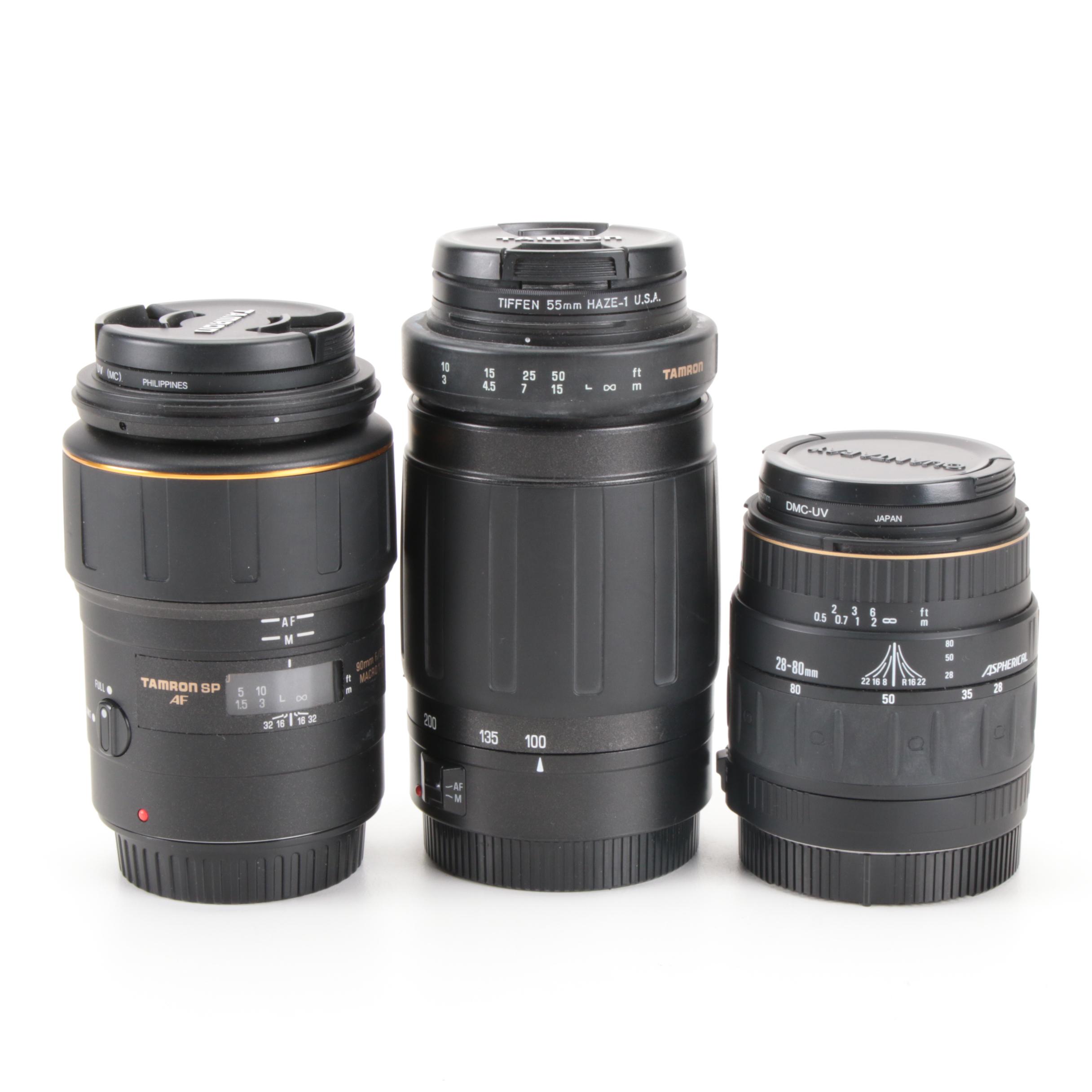 Canon "EOS Rebel G" with Canon and Tamron Lenses