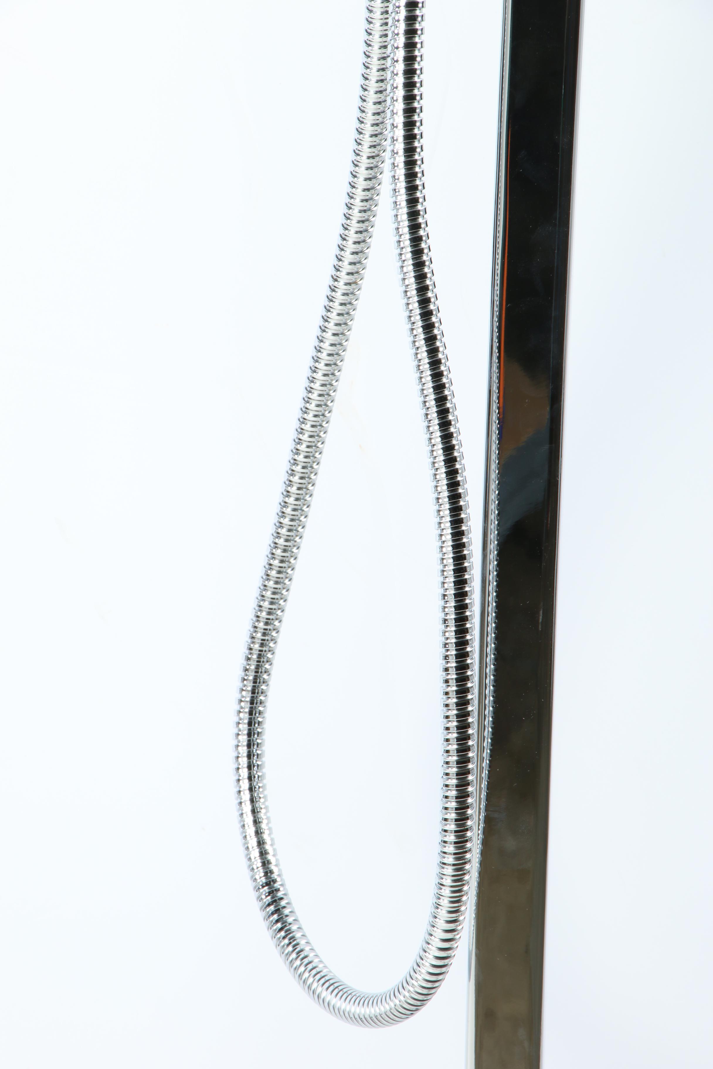 "Profili" Chrome Freestanding Tub Filler with Hand Shower