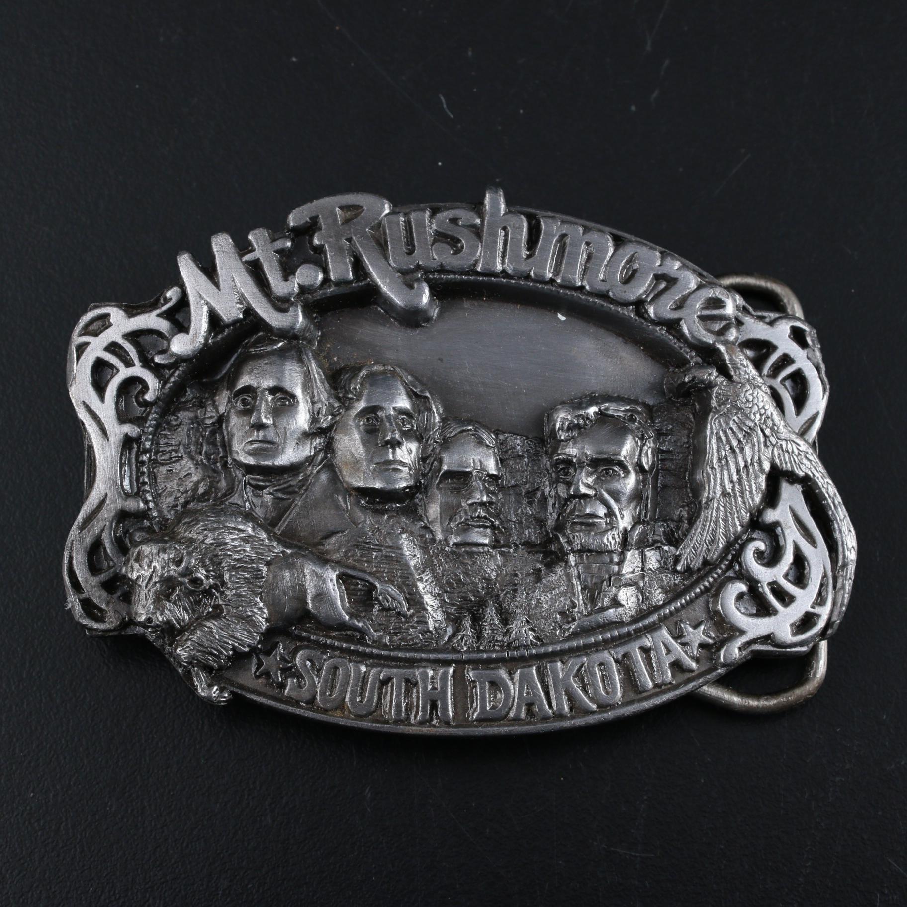 Kool-Aid and Mt. Rushmore Themed Belt Buckles