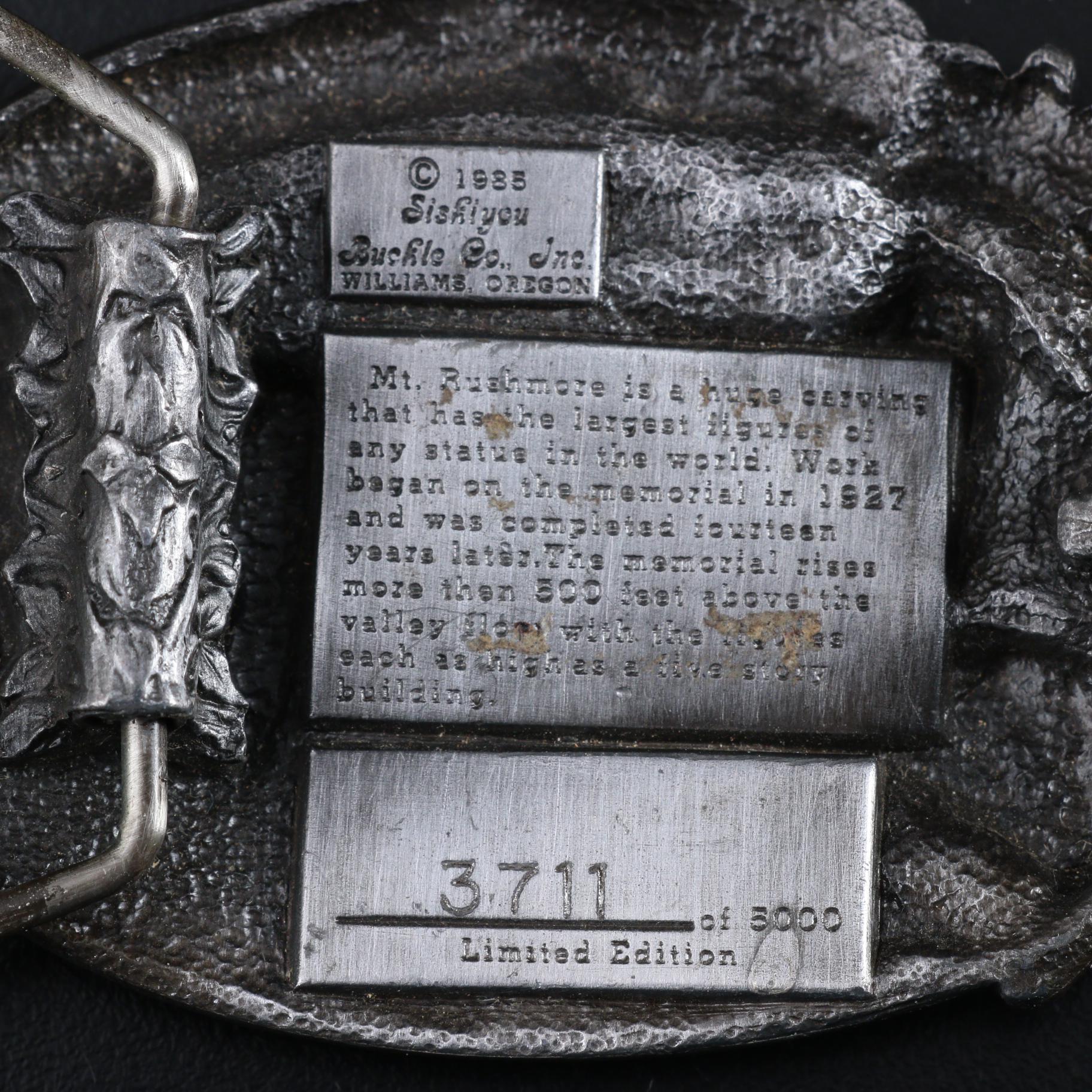 Kool-Aid and Mt. Rushmore Themed Belt Buckles