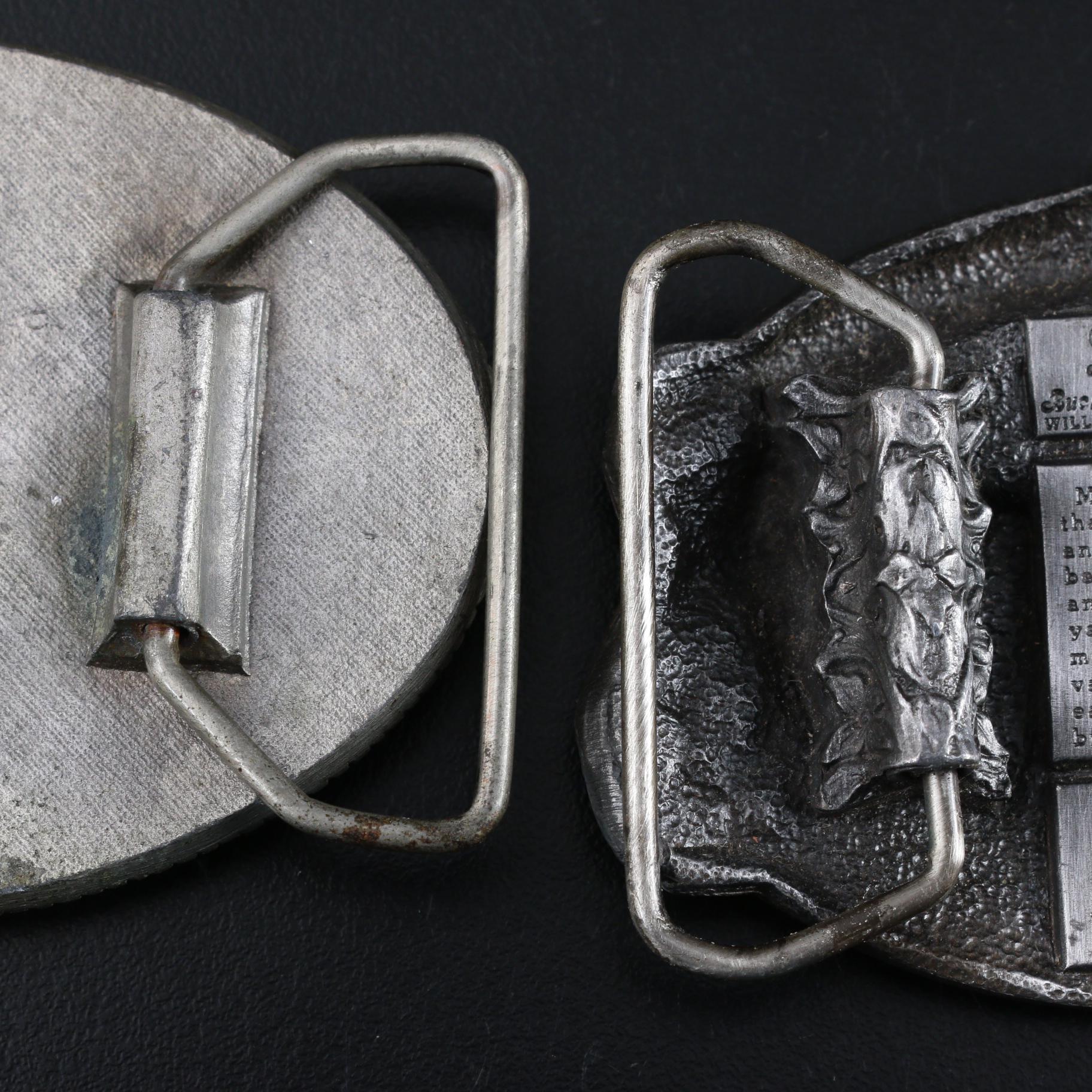 Kool-Aid and Mt. Rushmore Themed Belt Buckles