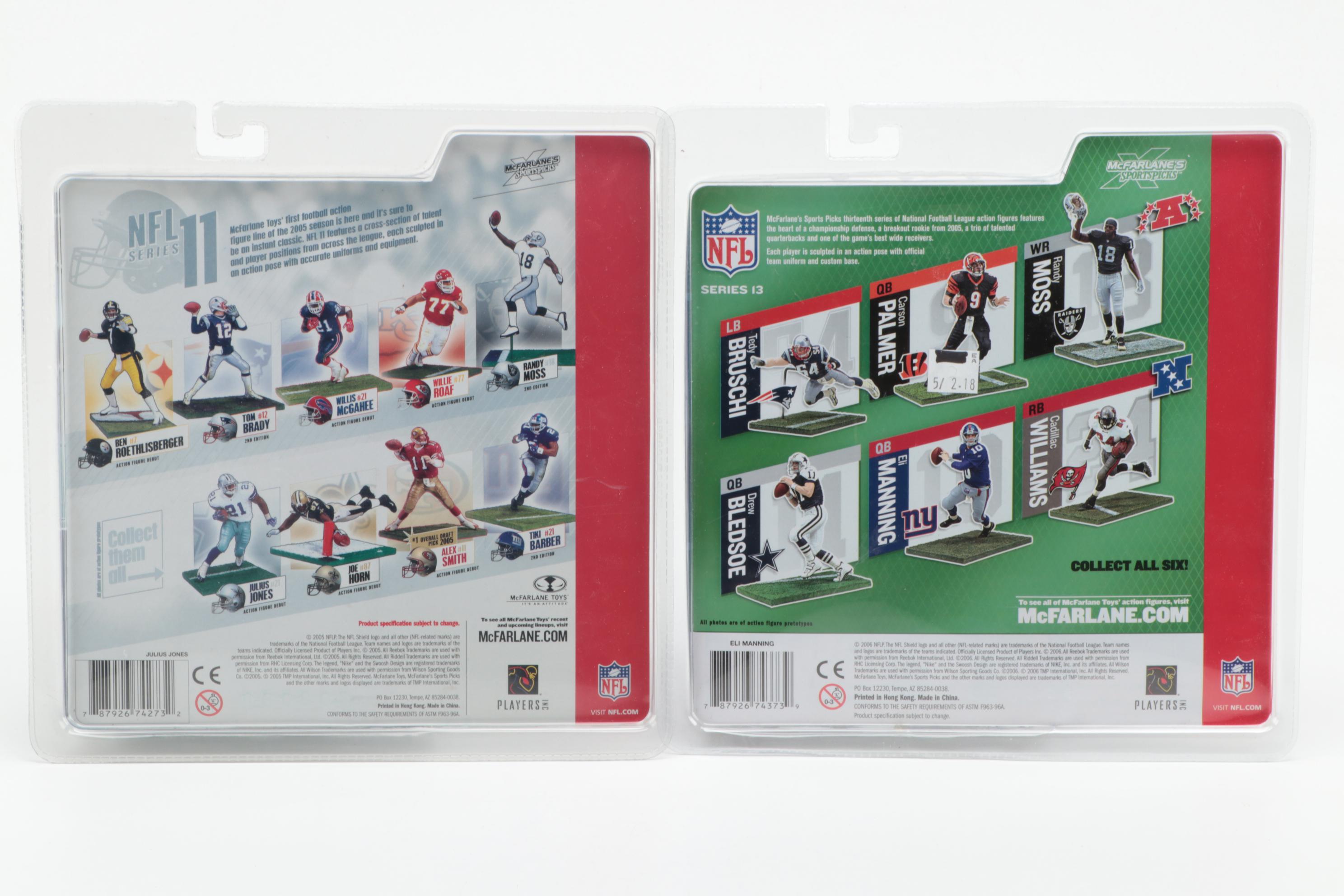 McFarlane Toys NFL Action Figures Including Eli Manning, Carson Palmer and More