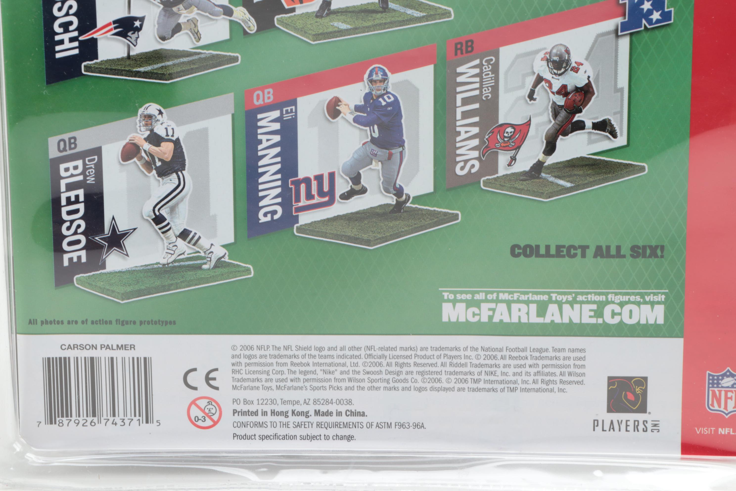 McFarlane Toys NFL Action Figures Including Eli Manning, Carson Palmer and More