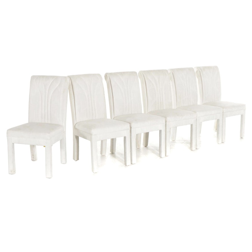Set of 6 Contemporary Upholstered Dining Chairs