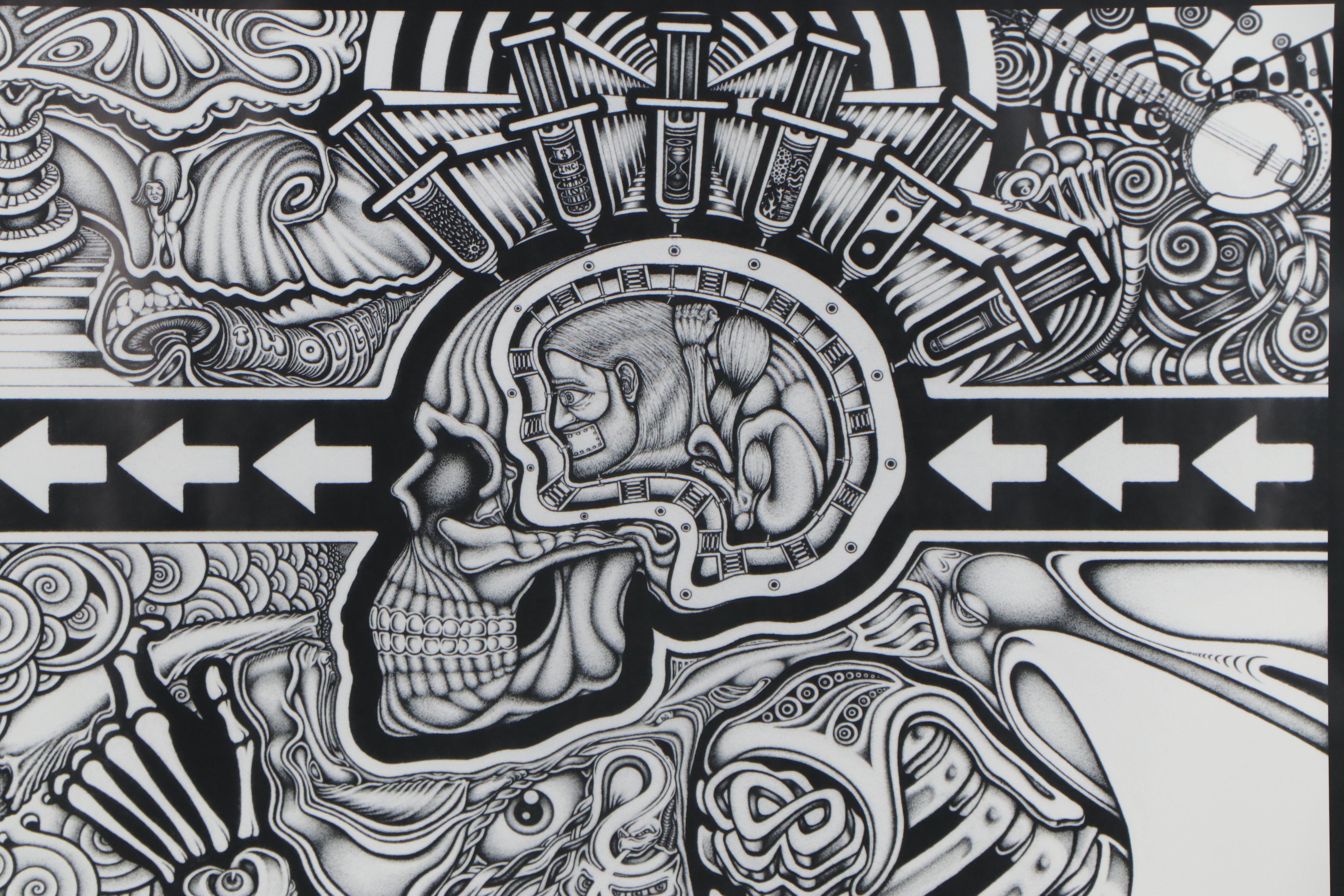 Halftone after Chris Sheehan "The Conscious Existence," 21st Century