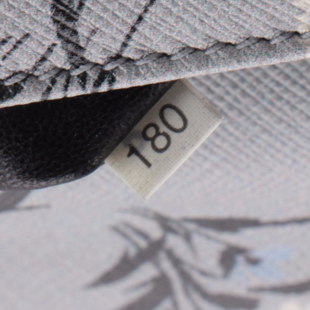 Prada Floral Acciaio Saffiano Leather Front Flap Chain Bag