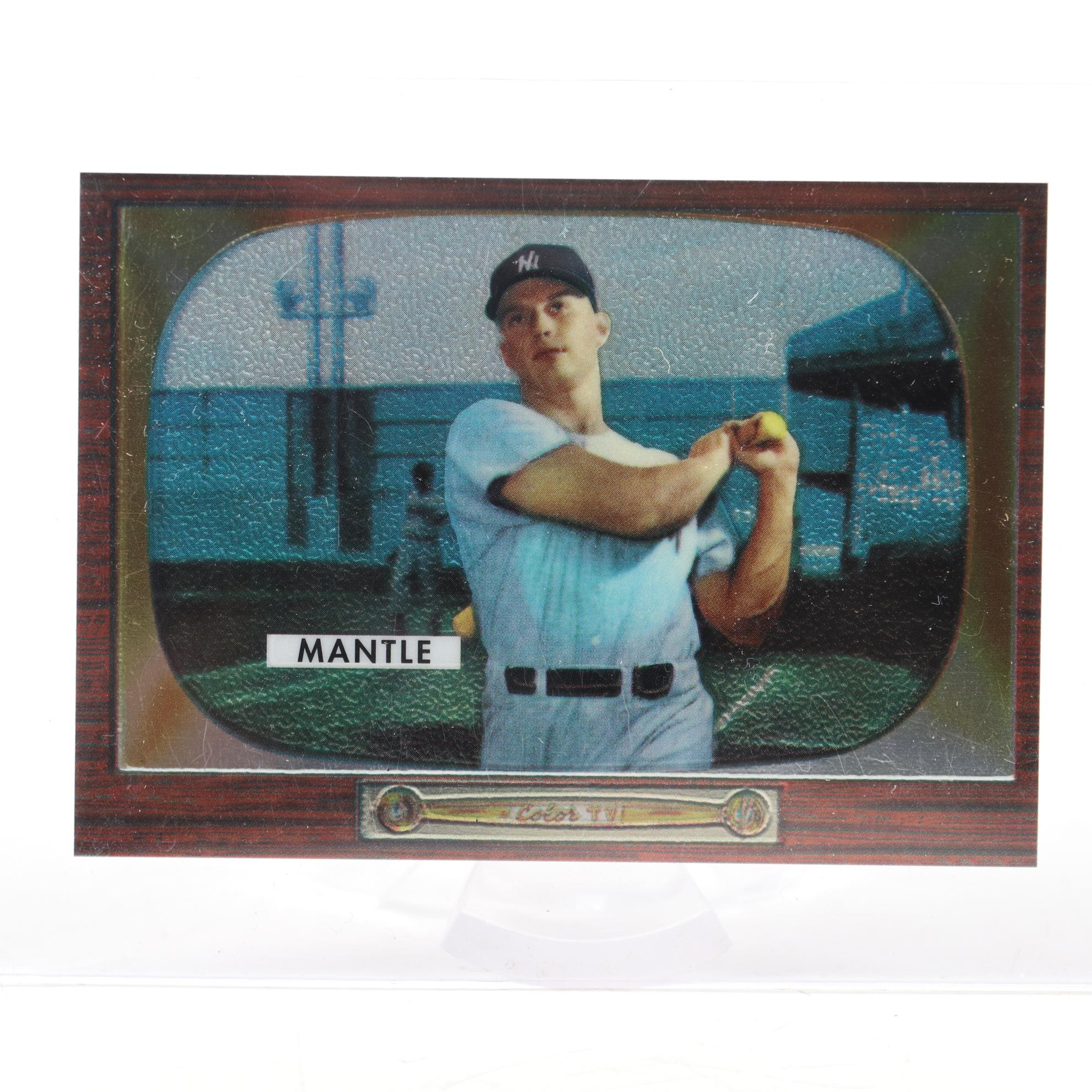 Topps Mickey Mantle Refractor Reprint Commemorative Card Set, 1996