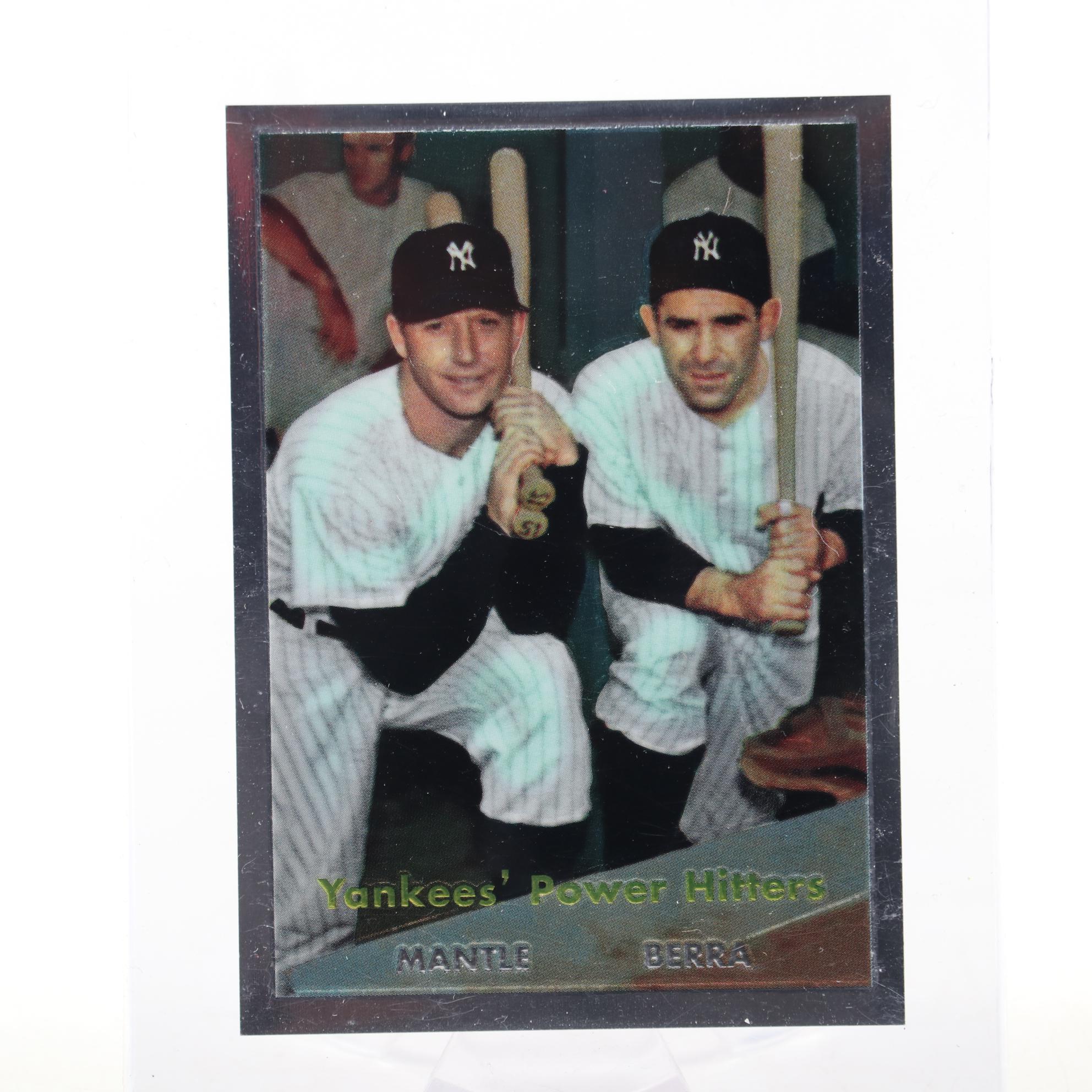 Topps Mickey Mantle Refractor Reprint Commemorative Card Set, 1996