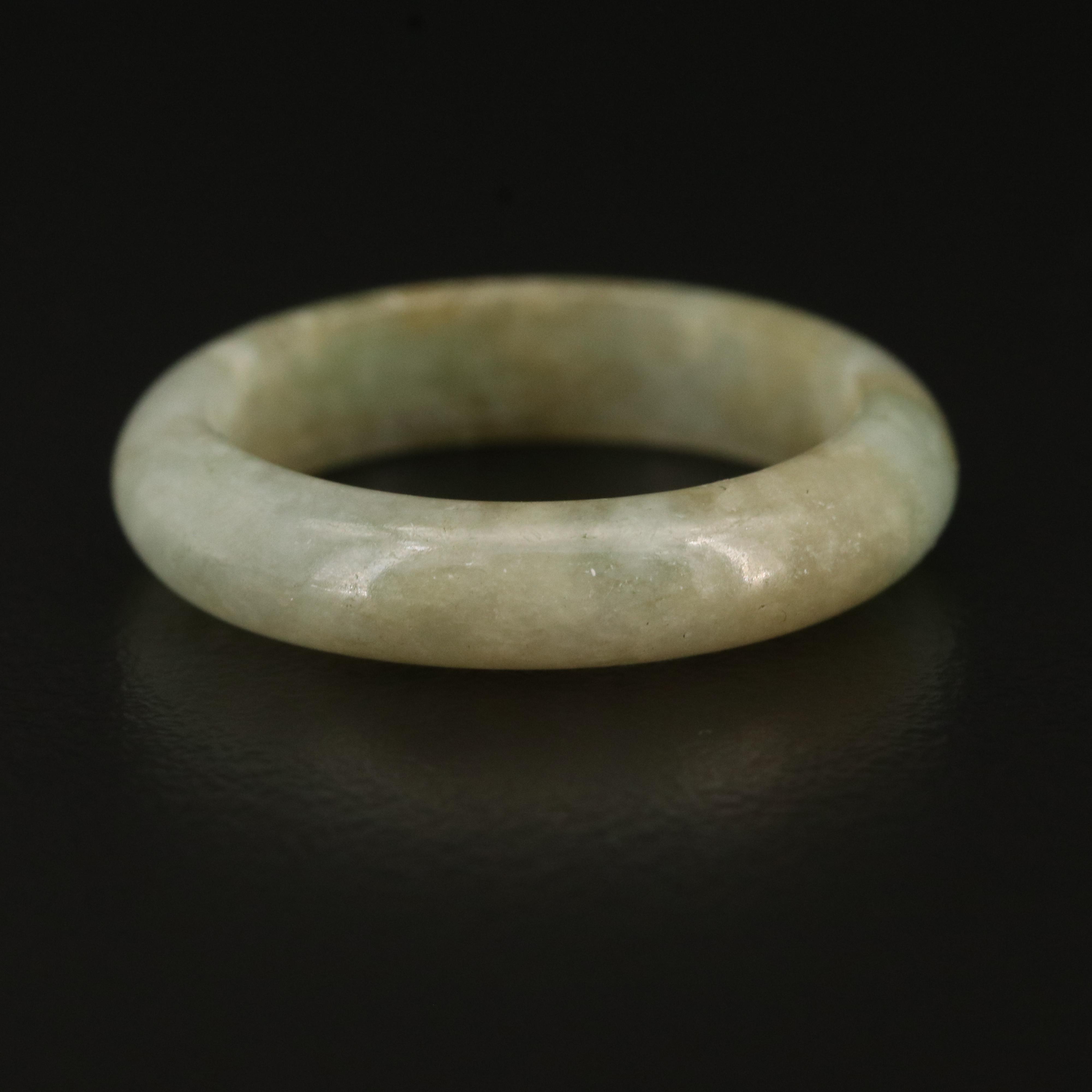 Jadeite Hololith Rings