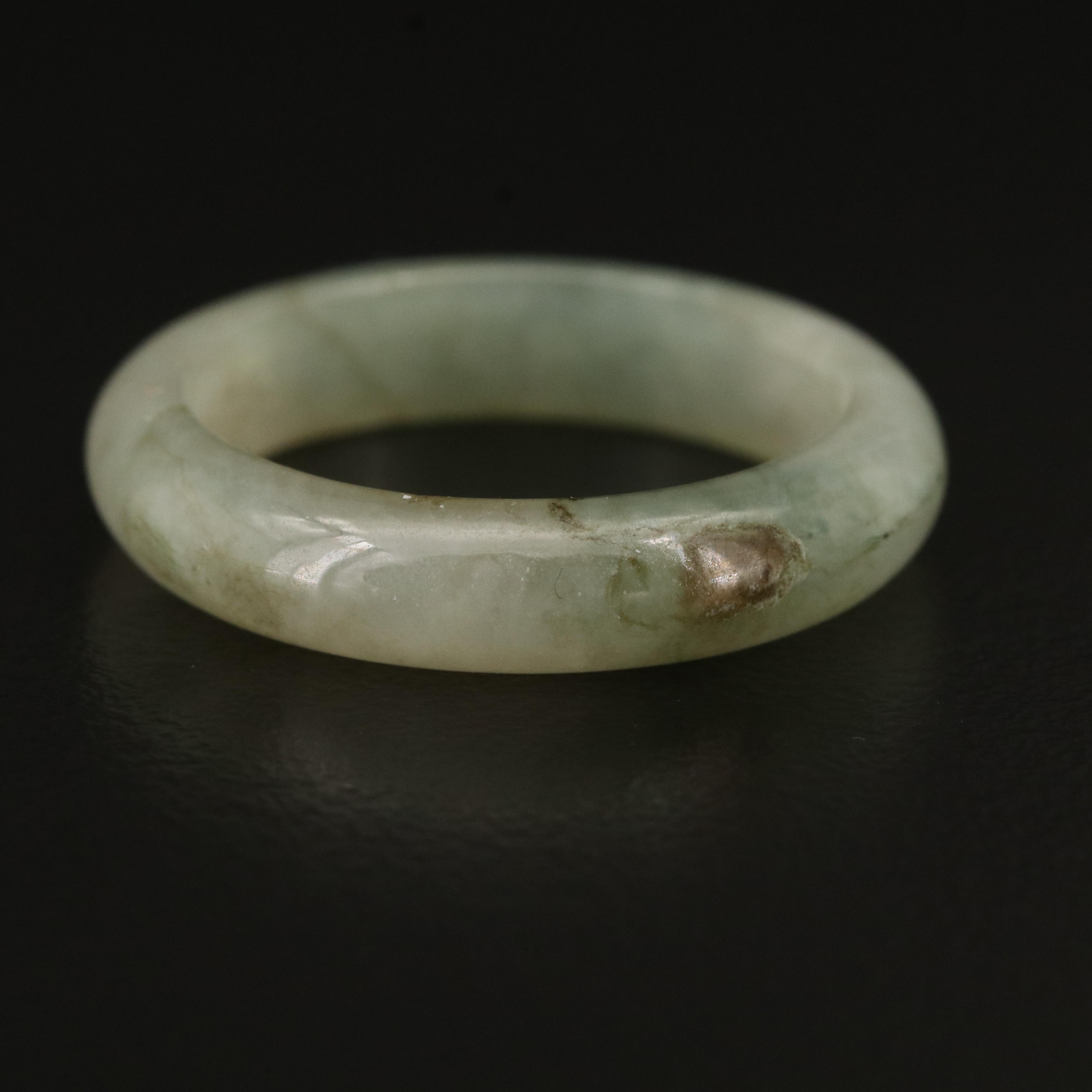 Jadeite Hololith Rings