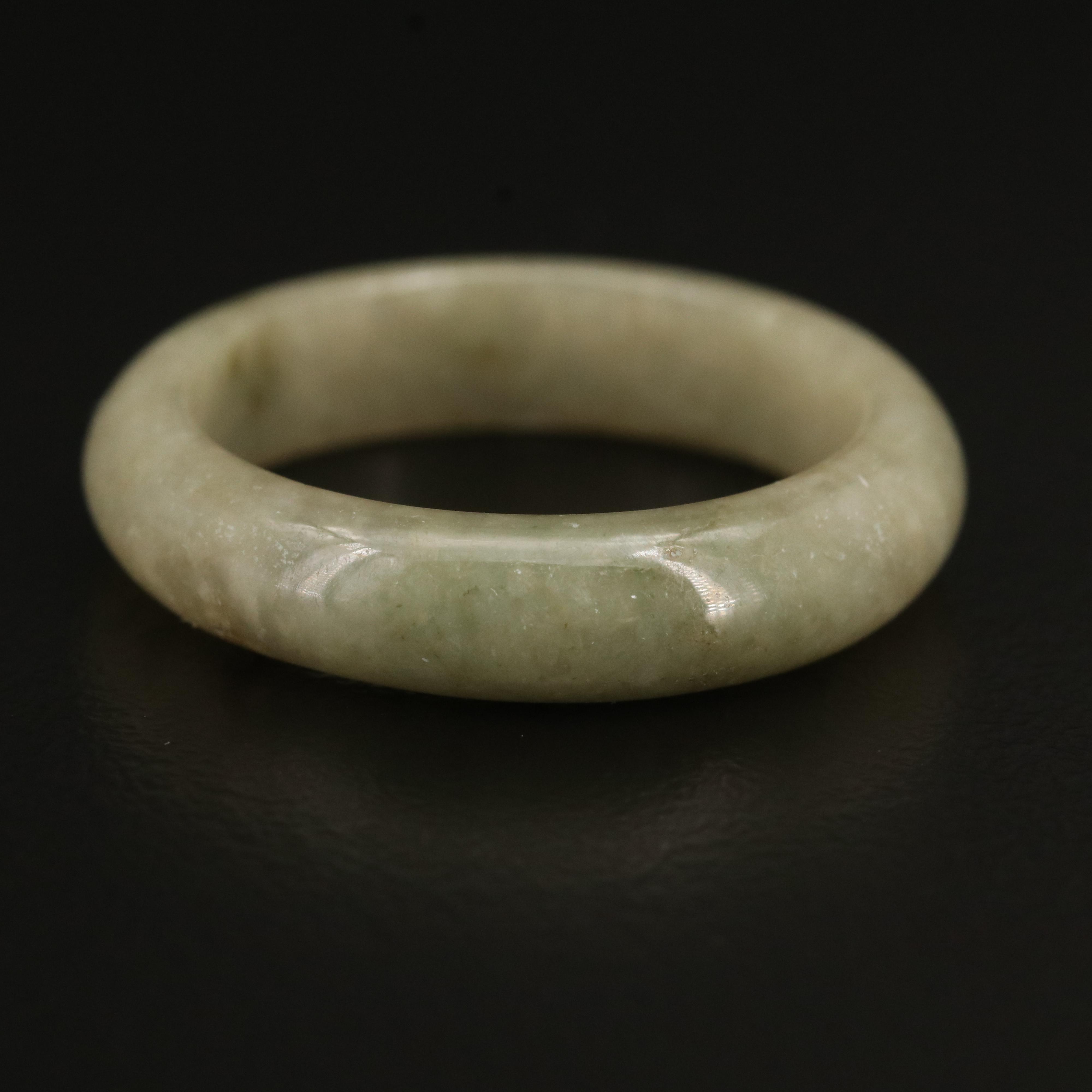 Jadeite Hololith Rings