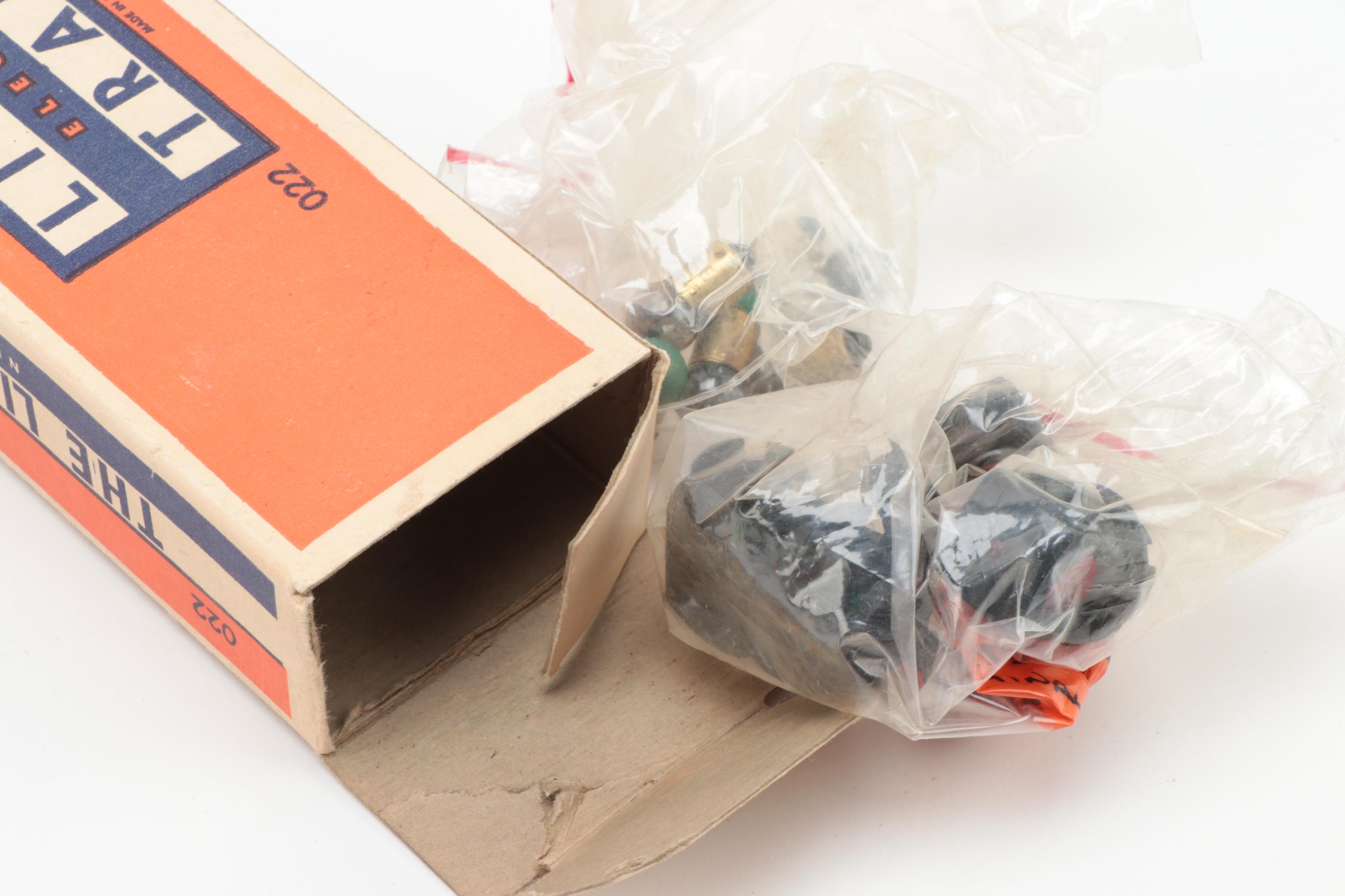 Lionel O Gauge Train Cars, Track and Accessories, Mid-20th Century