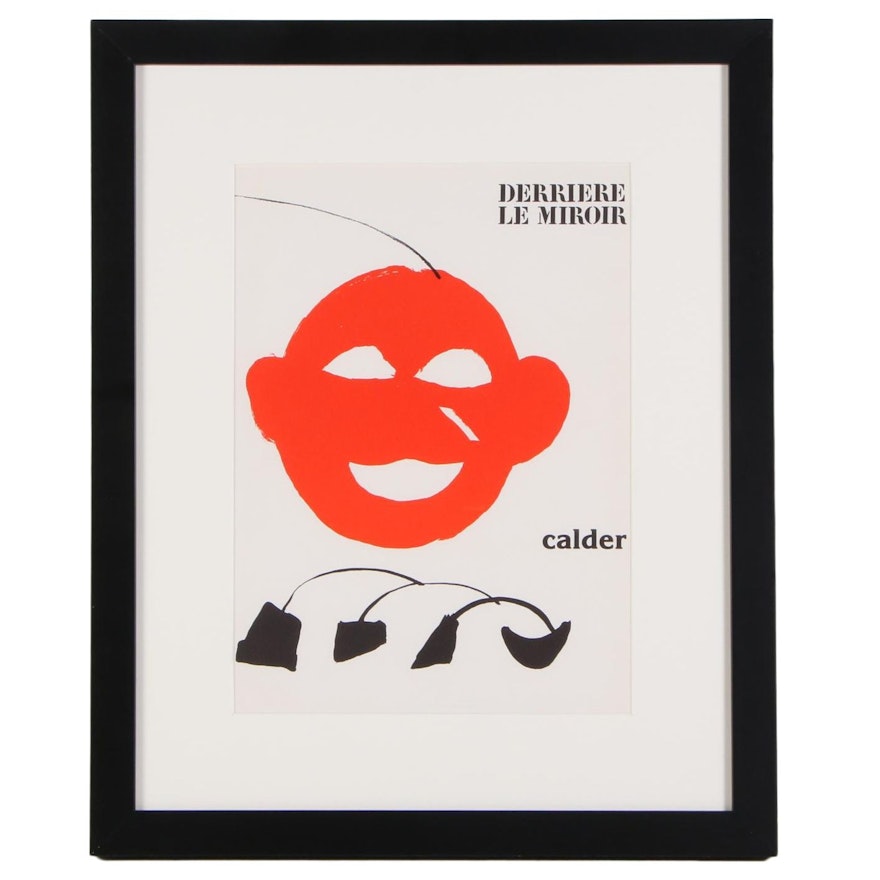 Alexander Calder Color Lithograph Cover for "Derrière le Miroir," 1976