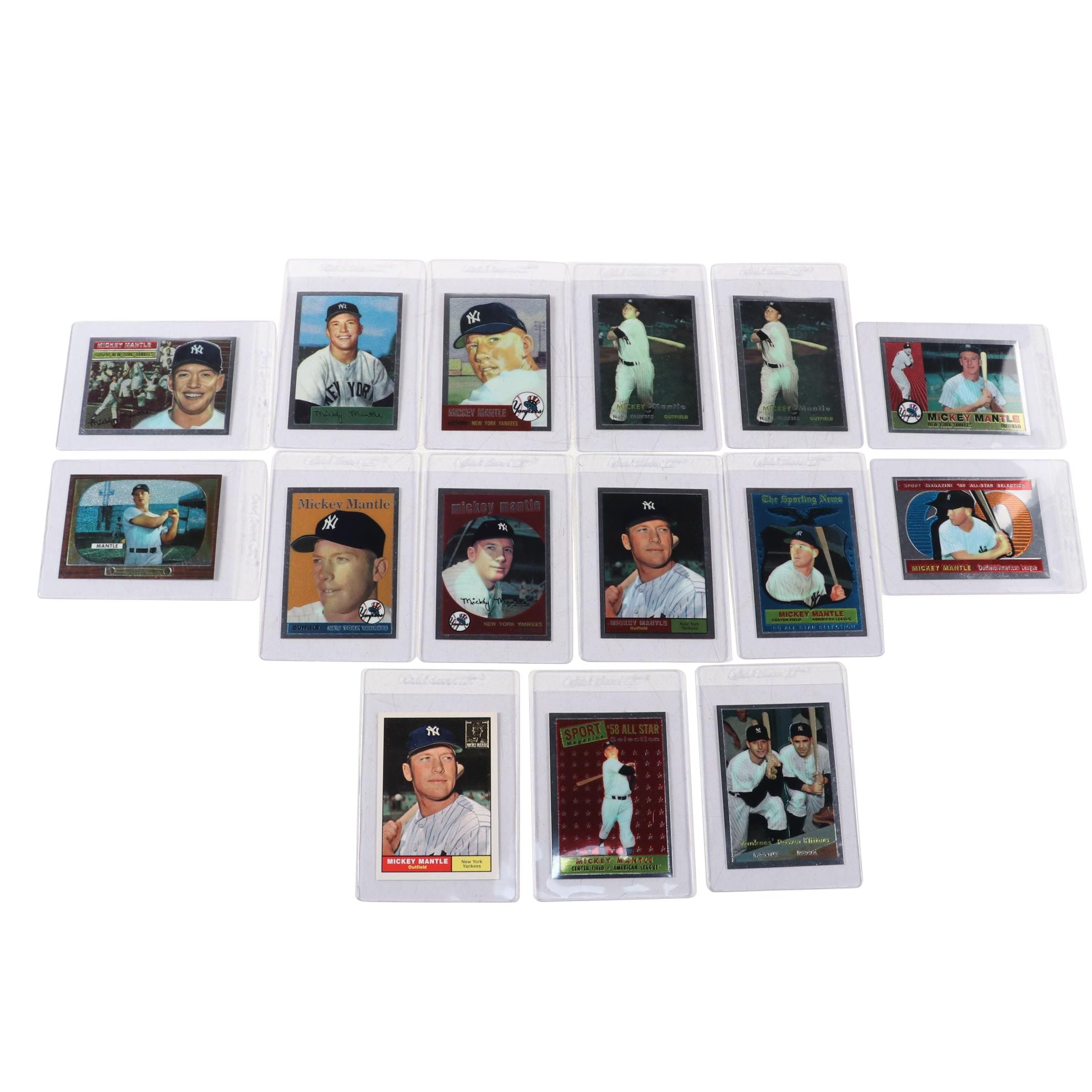 Topps Mickey Mantle Refractor Reprint Commemorative Card Set, 1996