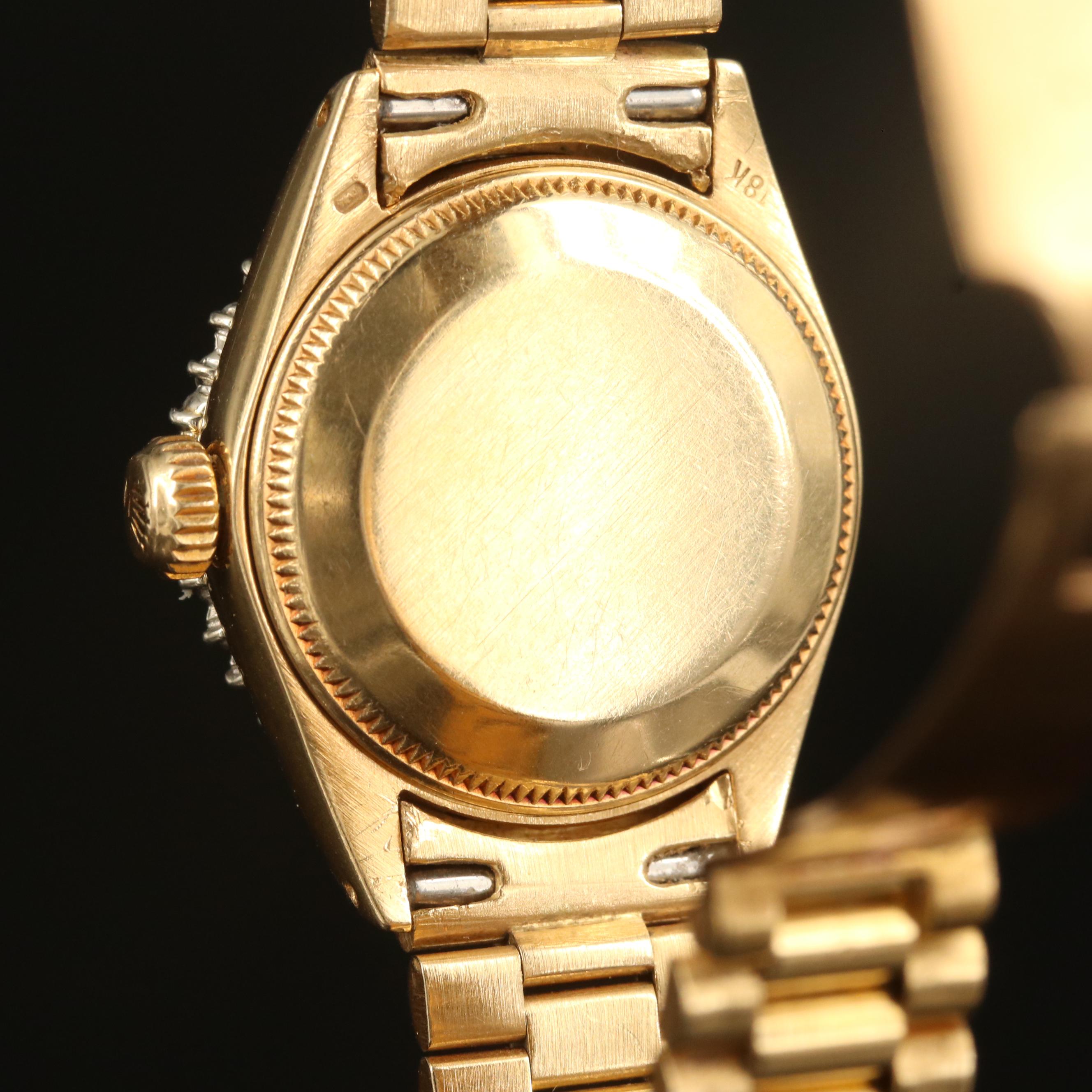 1973 Rolex "Datejust President" 18K 1.00 CTW Diamond Automatic Watch