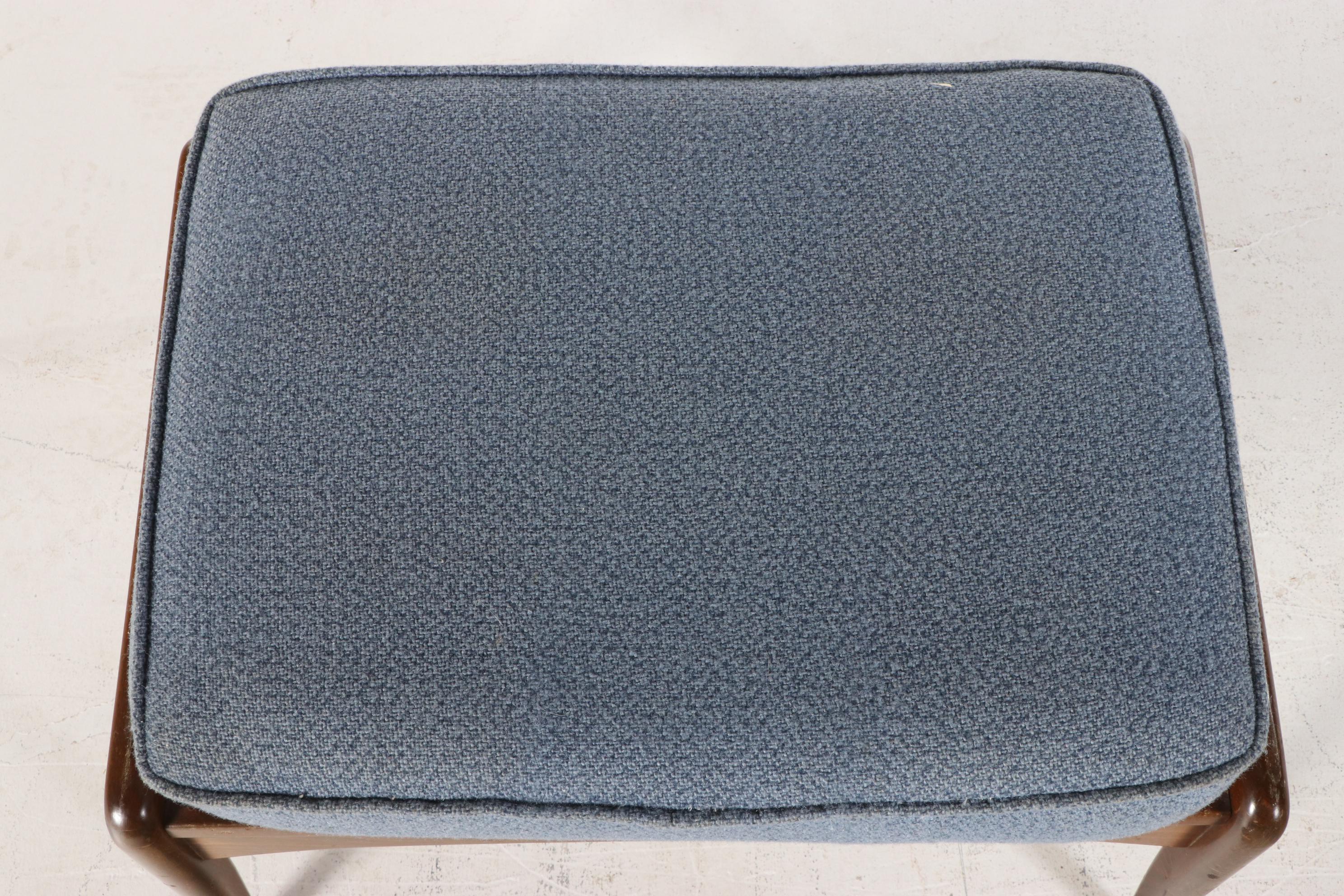 Ib Kofod-Larsen for Selig Danish Modern Reclining Lounge Chair with Ottoman