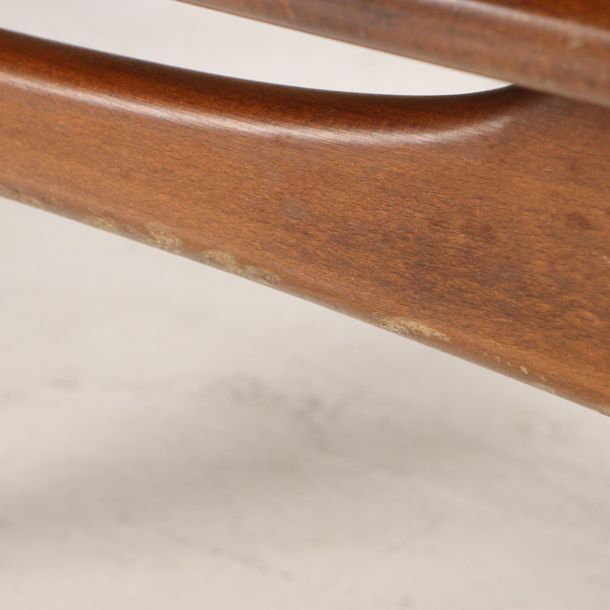 Ib Kofod-Larsen for Selig Danish Modern Reclining Lounge Chair with Ottoman