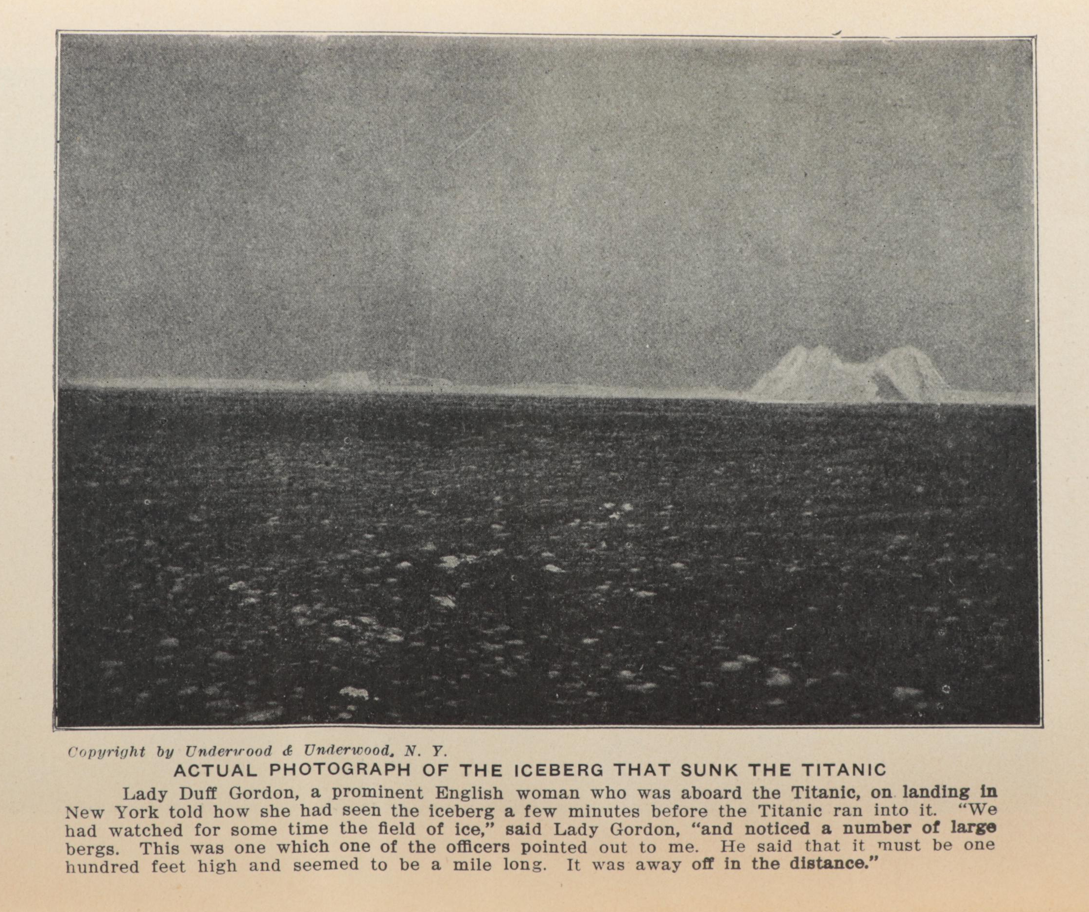 "The Sinking of the Titanic and Great Sea Disasters" Edited by L. Marshall, 1912