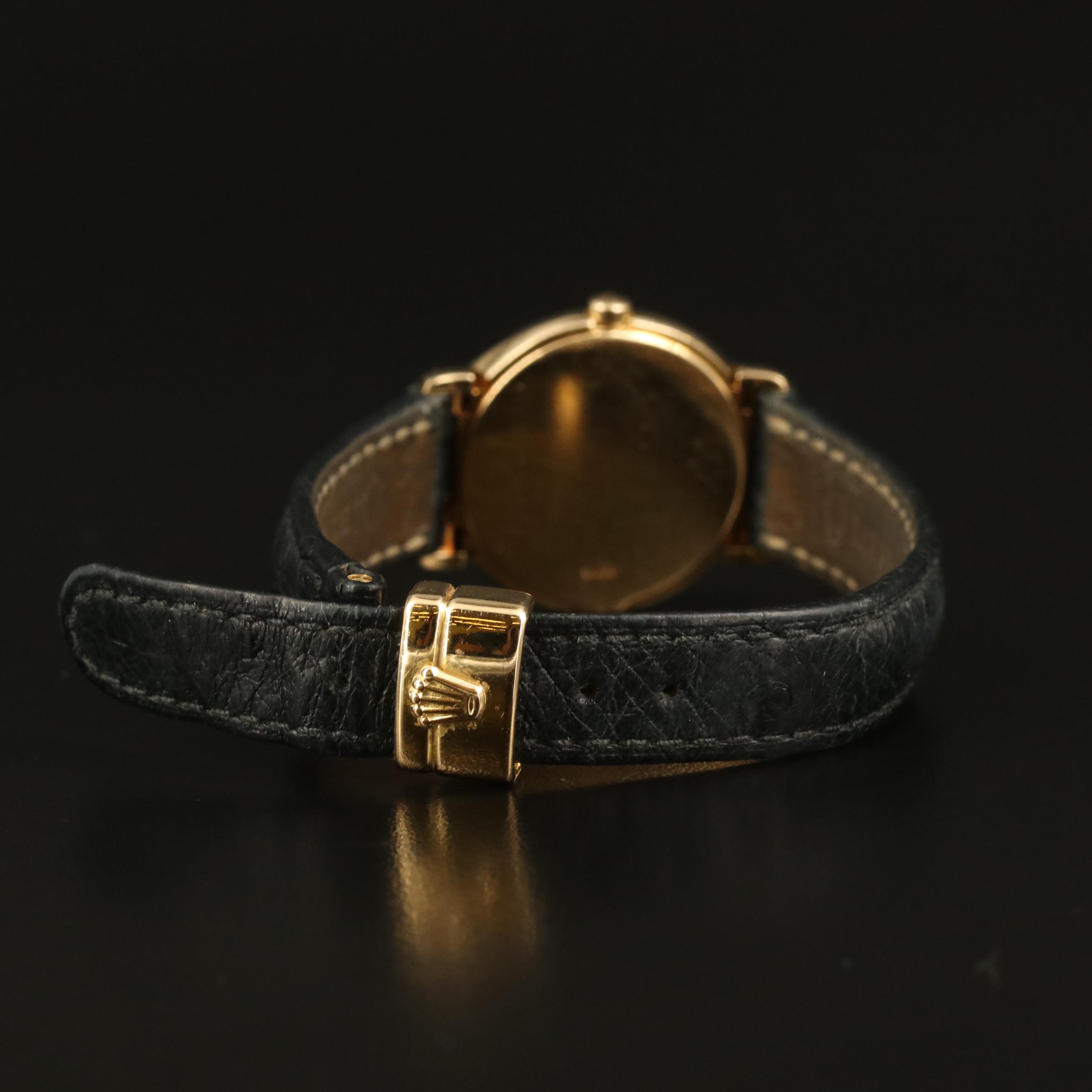 Circa 1993 Rolex "Cellini" 18K Yellow Gold Quartz Watch