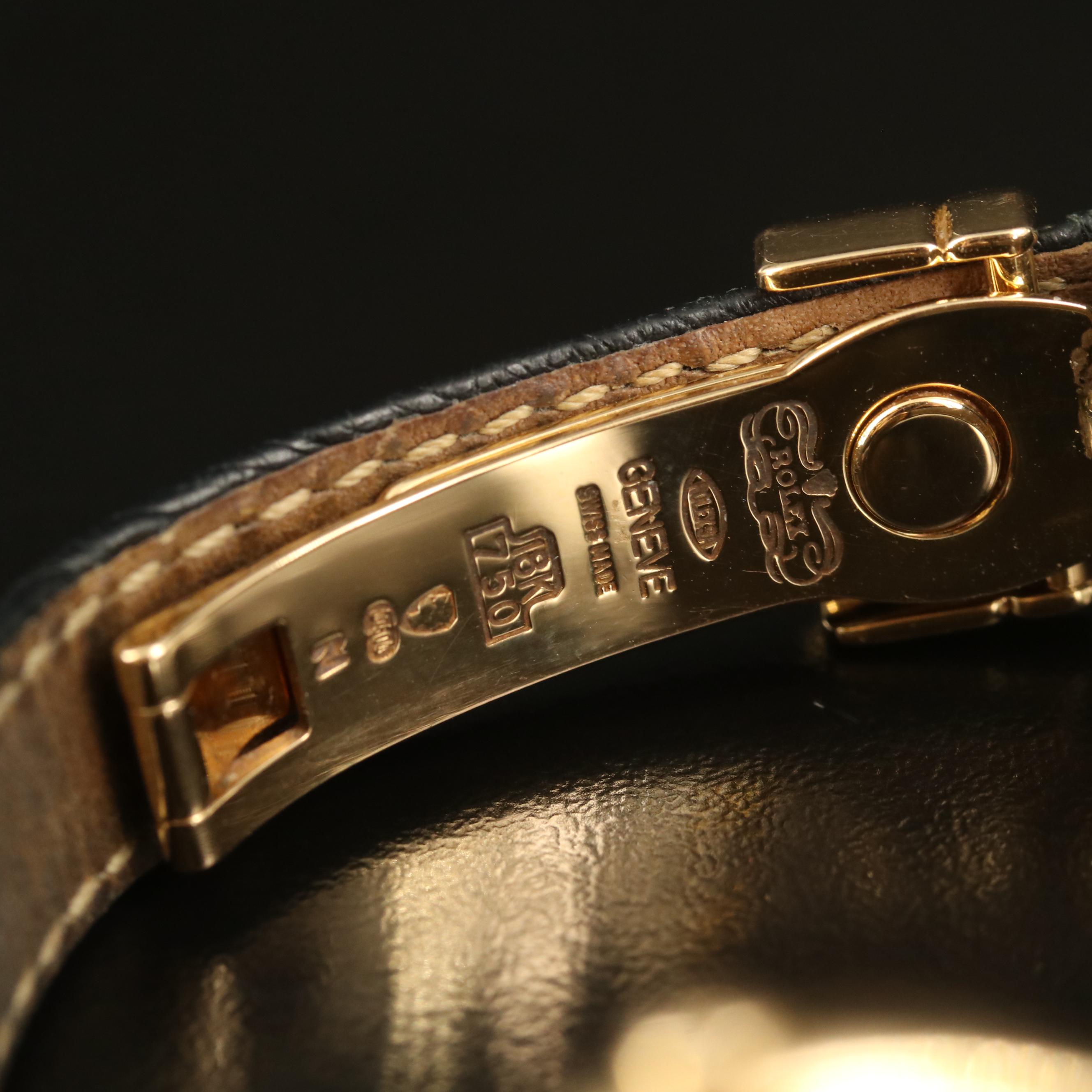 Circa 1993 Rolex "Cellini" 18K Yellow Gold Quartz Watch