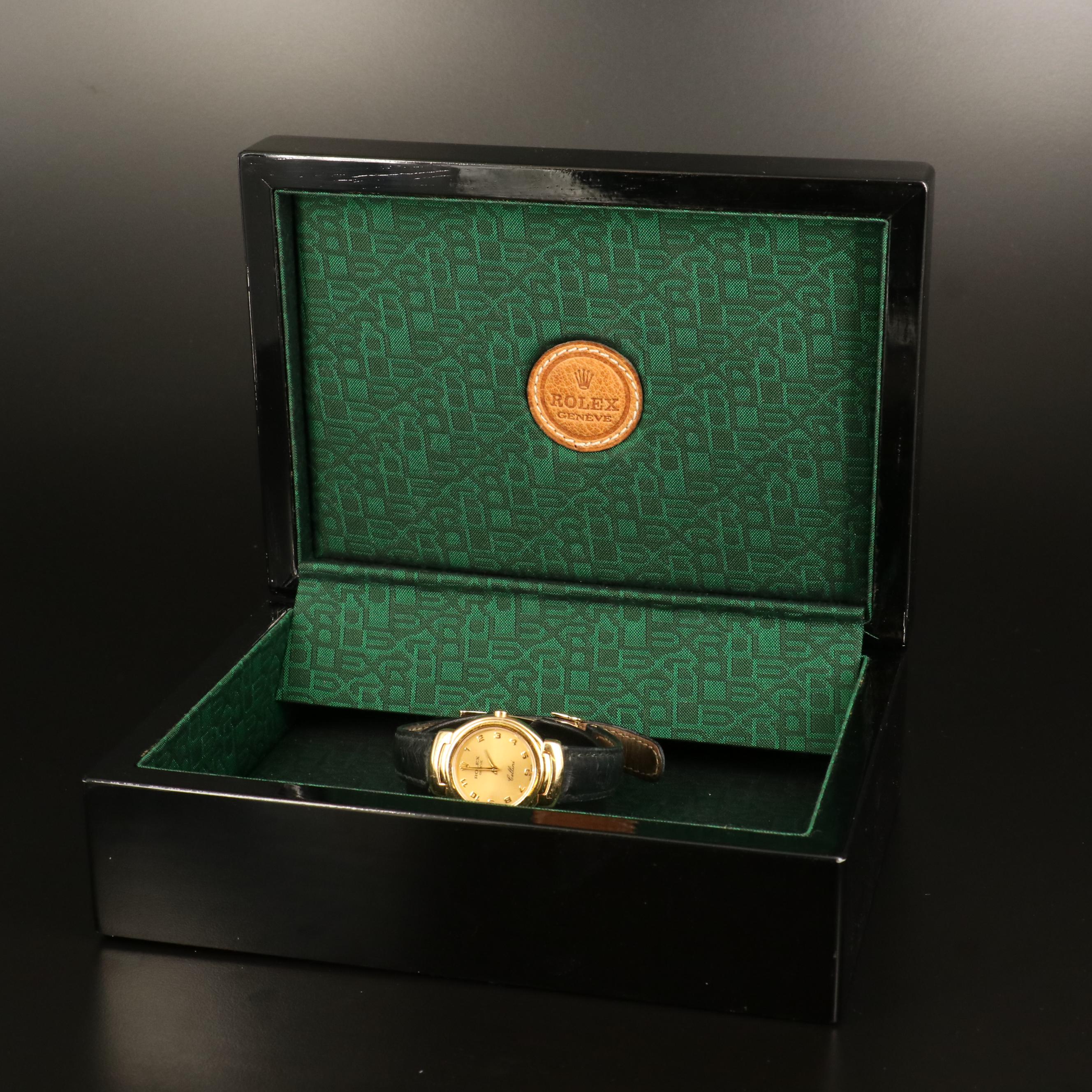 Circa 1993 Rolex "Cellini" 18K Yellow Gold Quartz Watch