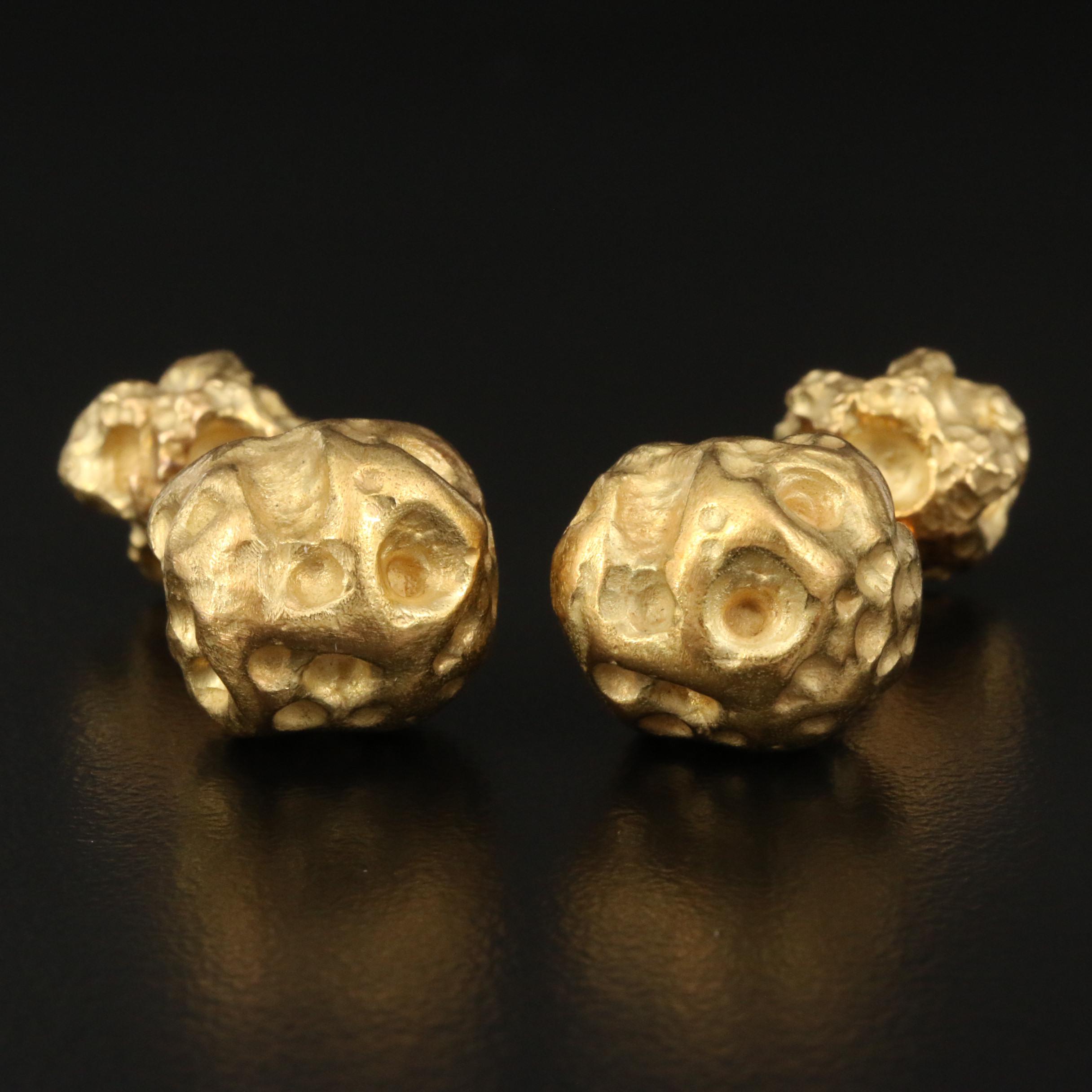 Vintage Tiffany & Co. 18K Nugget Style Cufflinks