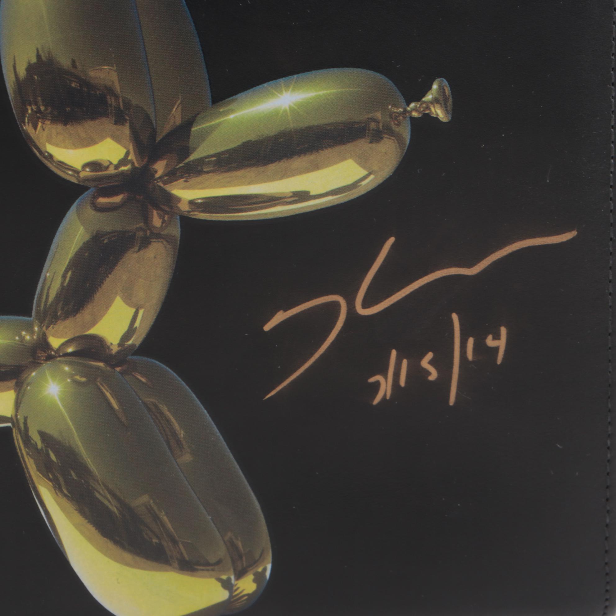 Signed Jeff Koons for H&M "Balloon Dog" Leather Bag in Case