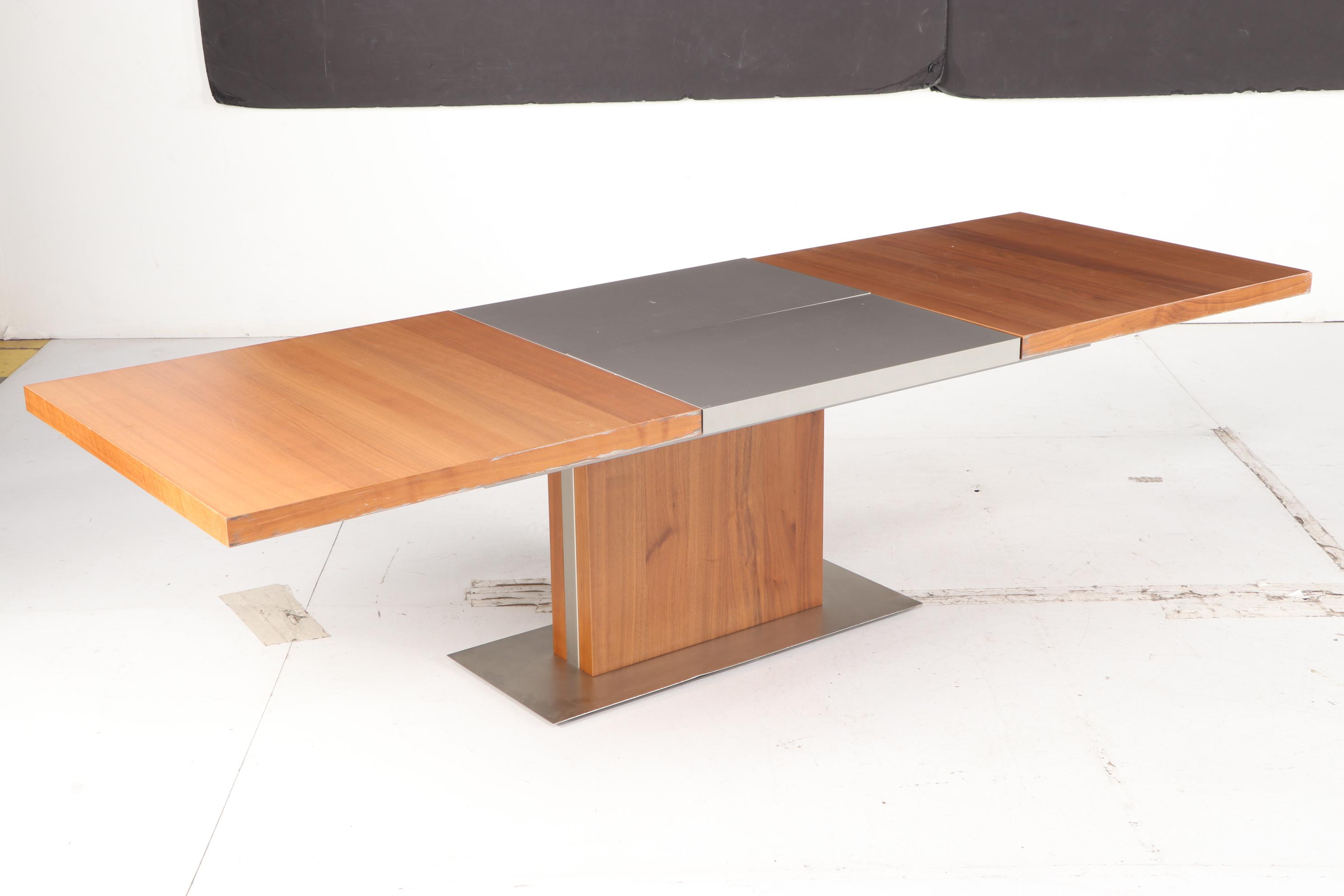 BoConcept "Occa" Danish Modern Teak Veneer and Laminate Expandable Dining Table