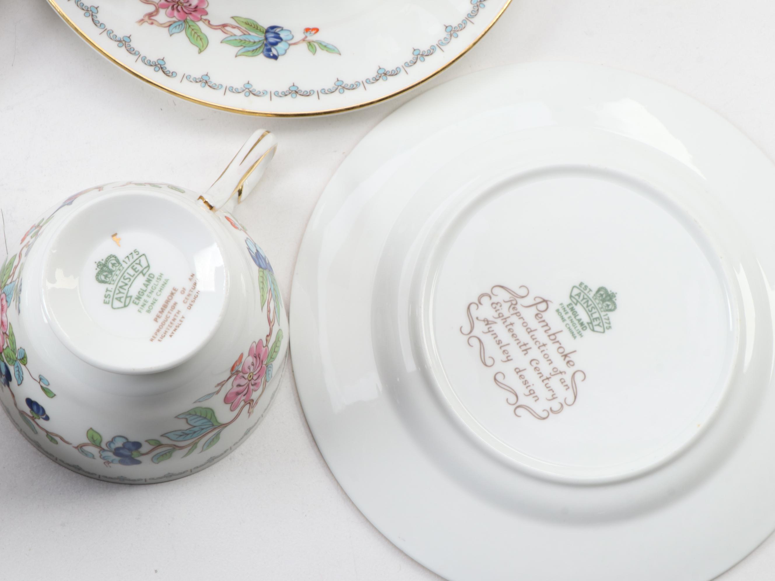 Aynsley "Pembroke" Bone China Dinnerware and Table Accessories, 1985–2015