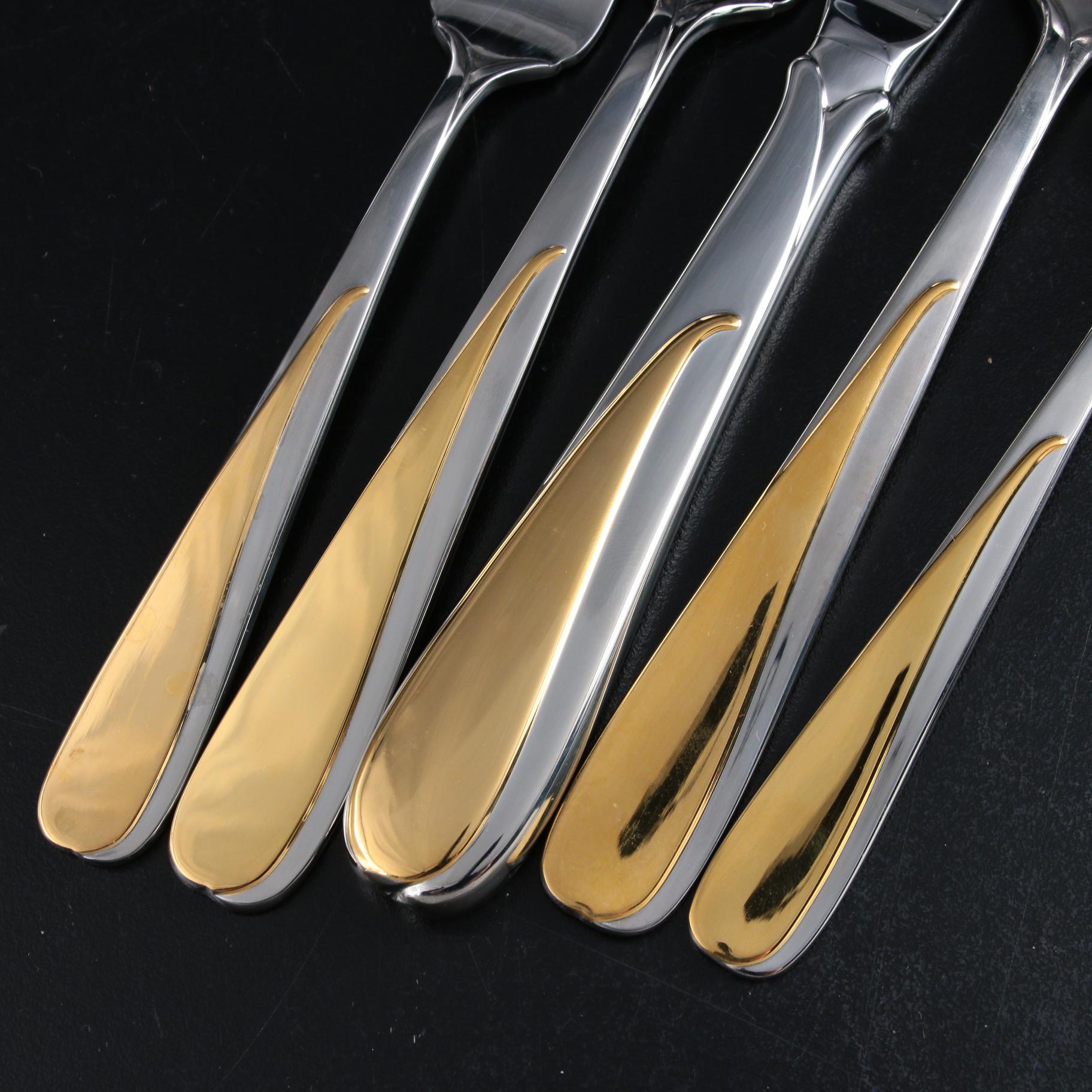 Yamazaki "Florian" Stainless Steel Flatware, 1988–1992