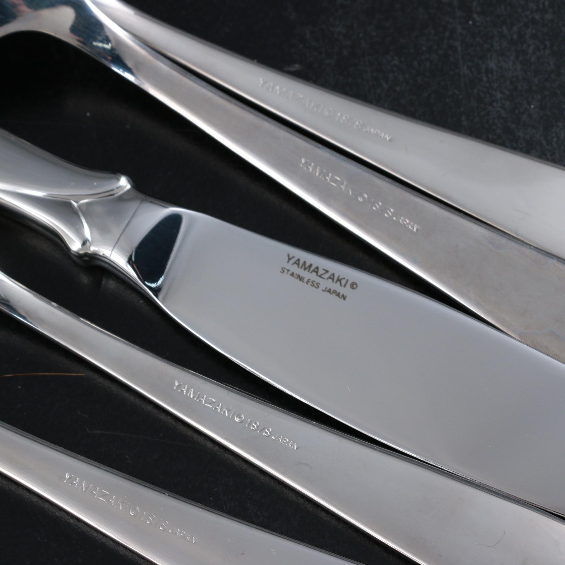 Yamazaki "Florian" Stainless Steel Flatware, 1988–1992