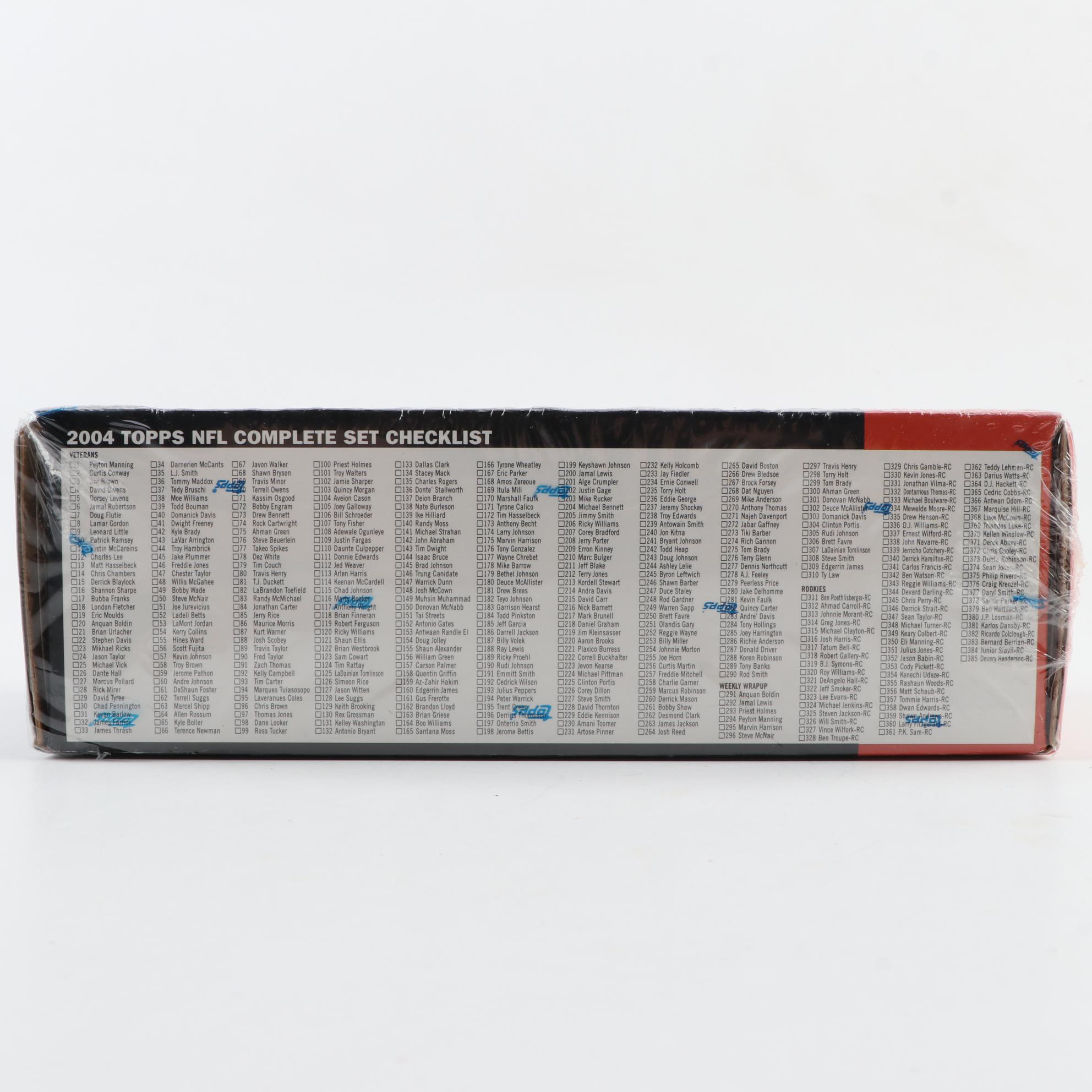 2004 Topps NFL Football Factory Set, 385 Card Count